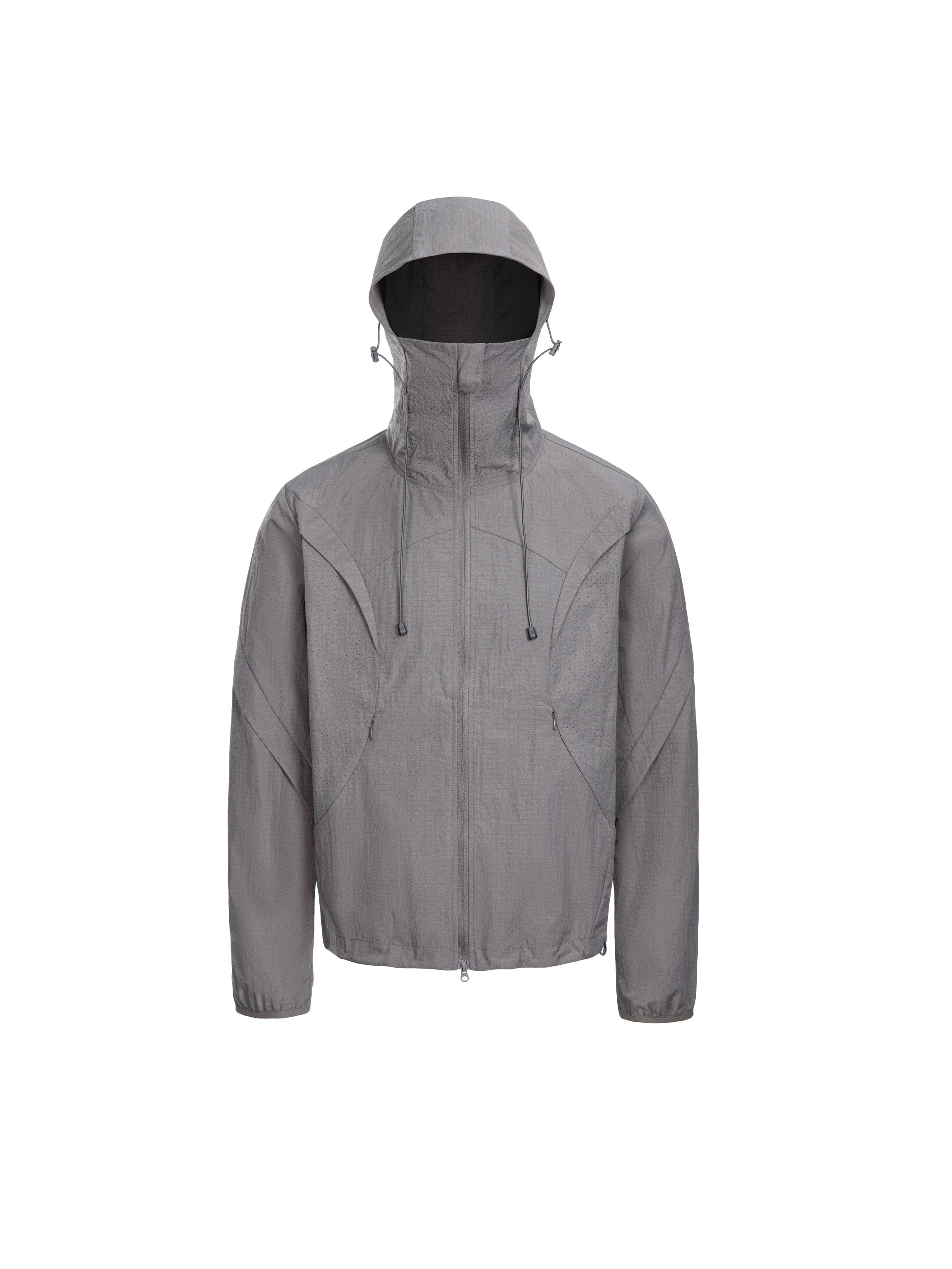 CATSSTAC Arc Panel Dual-Zip UV Protect Hooded Jacket, premium urban and streetwear designers apparel on PROJECTISR.com, CATSSTAC