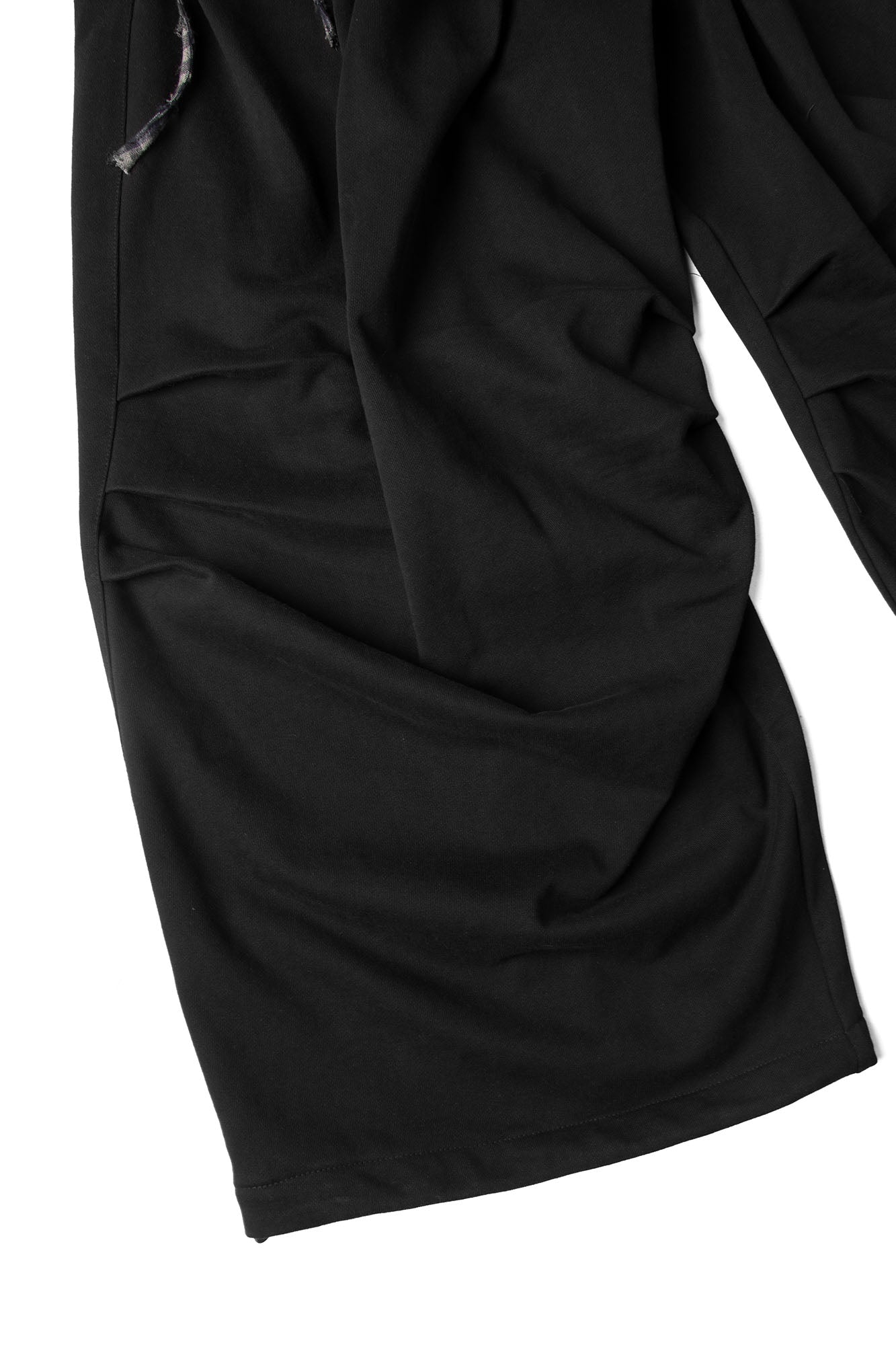 RELABEL Double Waistband Detachable Back Flap Oversized Sweatpants Black