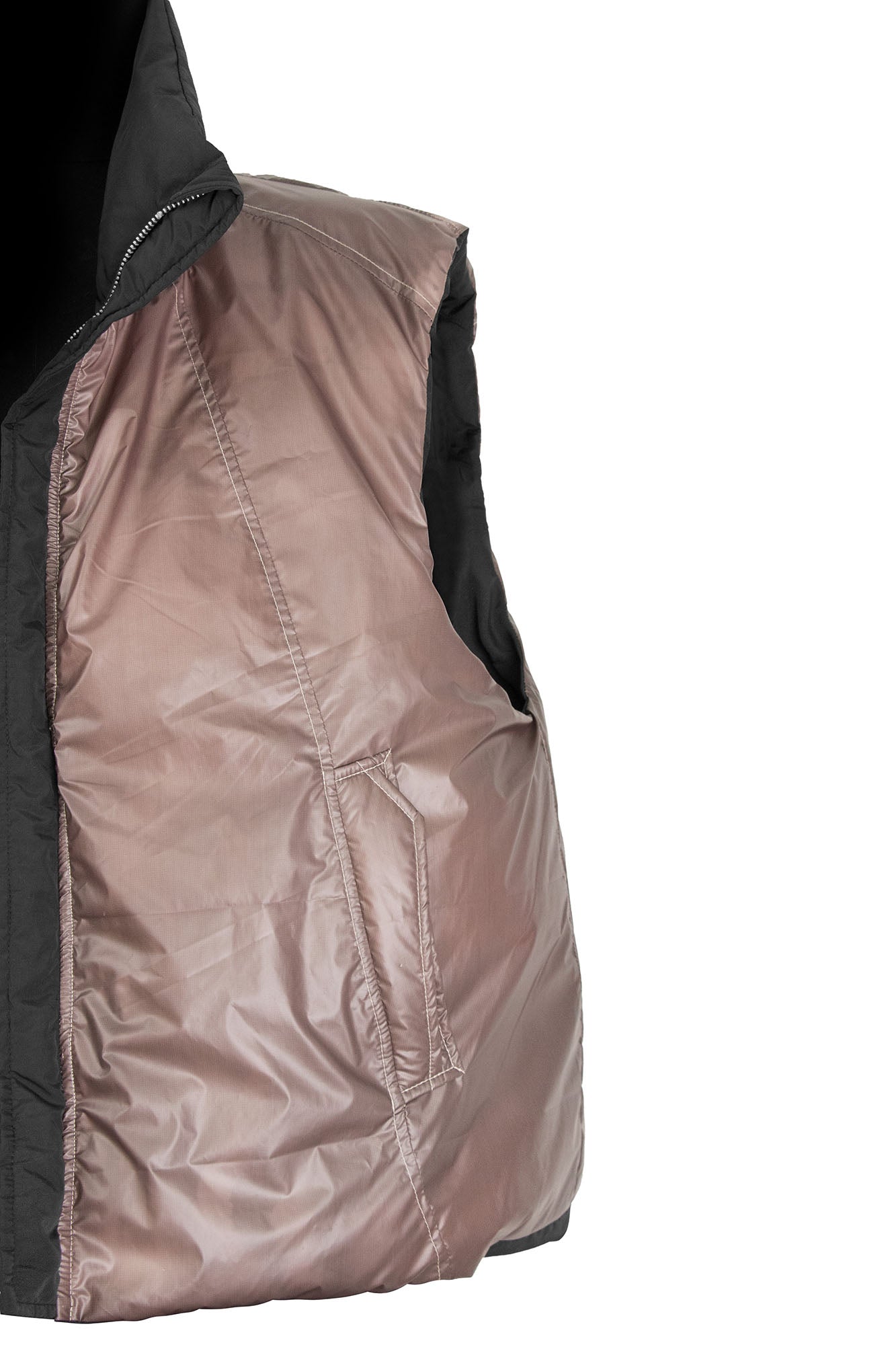 RELABEL Reversible Detachable Hooded Insulated Vest, premium urban and streetwear designers apparel on PROJECTISR.com, RELABEL