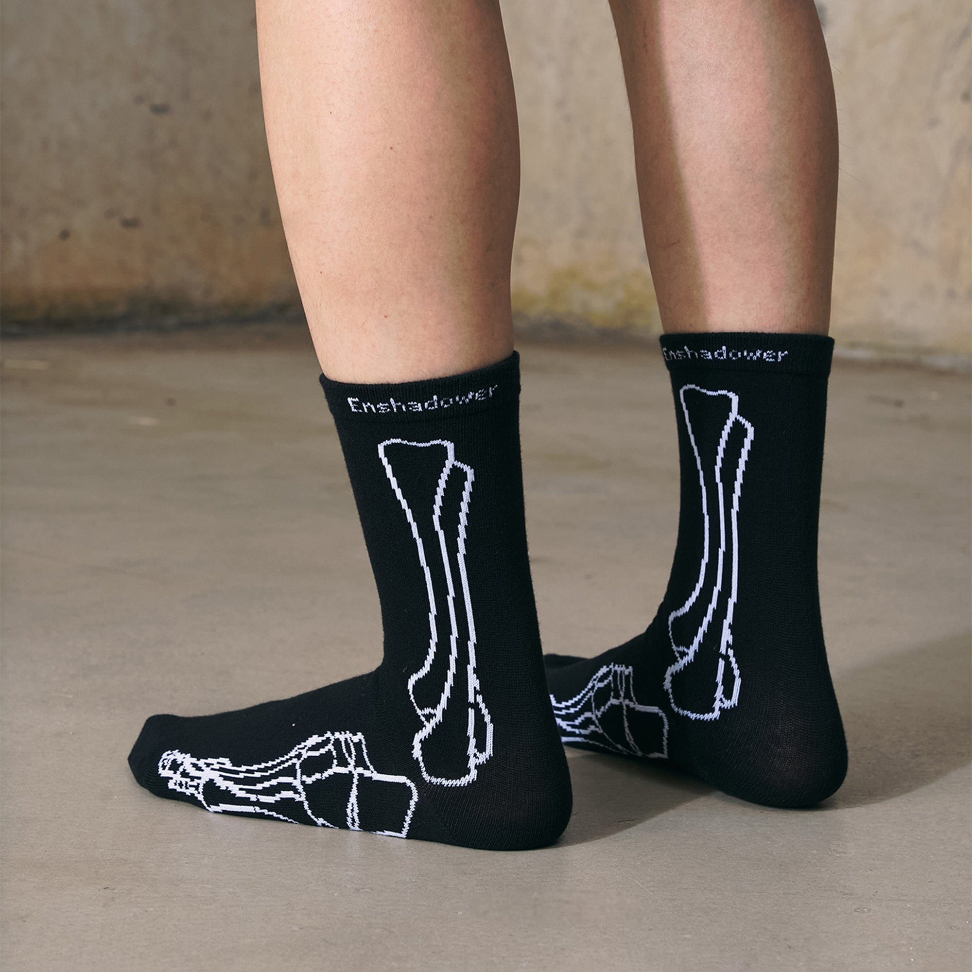 ENSHADOWER Skeleton Socks, premium urban and streetwear designers apparel on PROJECTISR.com, ENSHADOWER