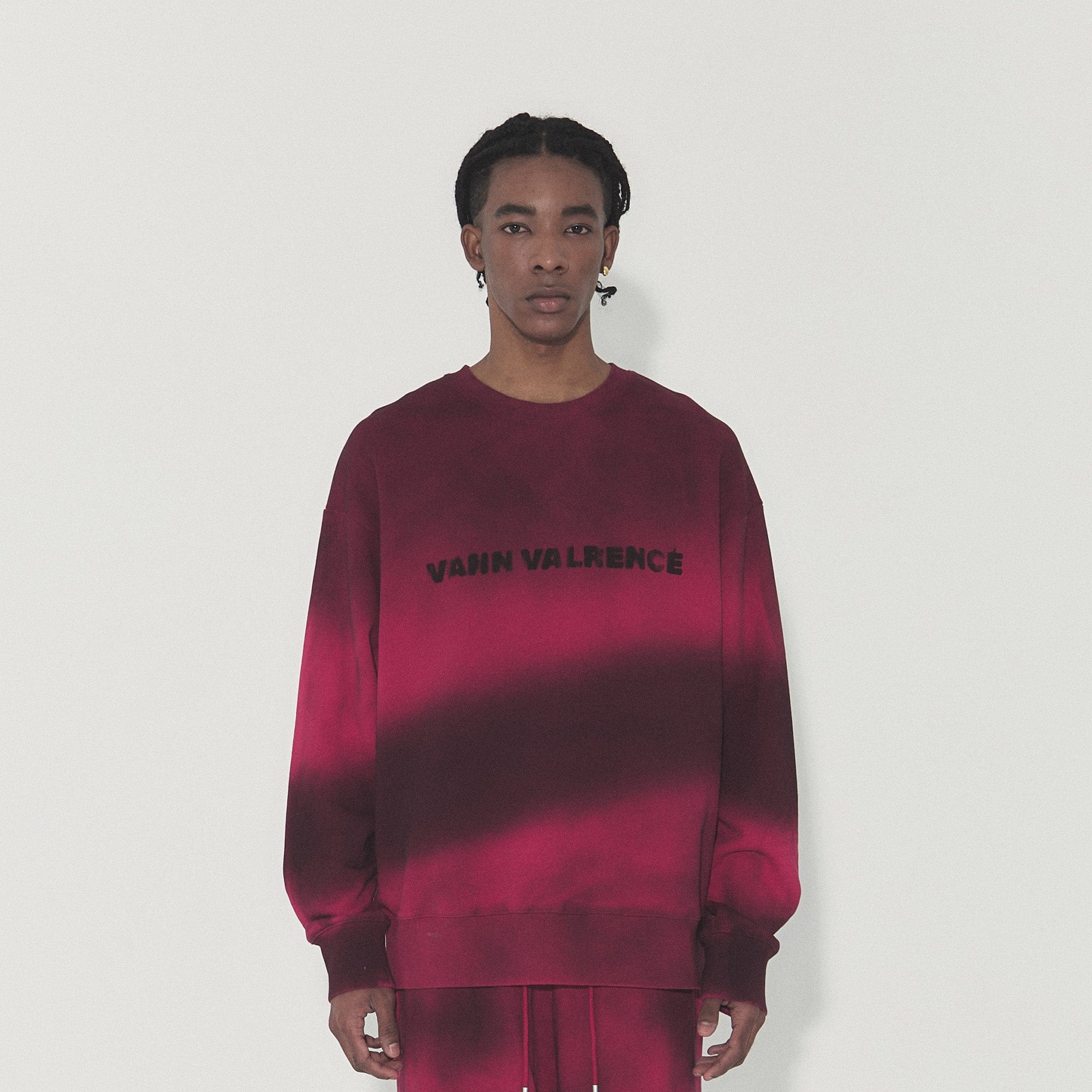VANN VALRENCE Ombre Stripe Crewneck Sweatshirt, premium urban and streetwear designers apparel on PROJECTISR.com, VANN VALRENCE
