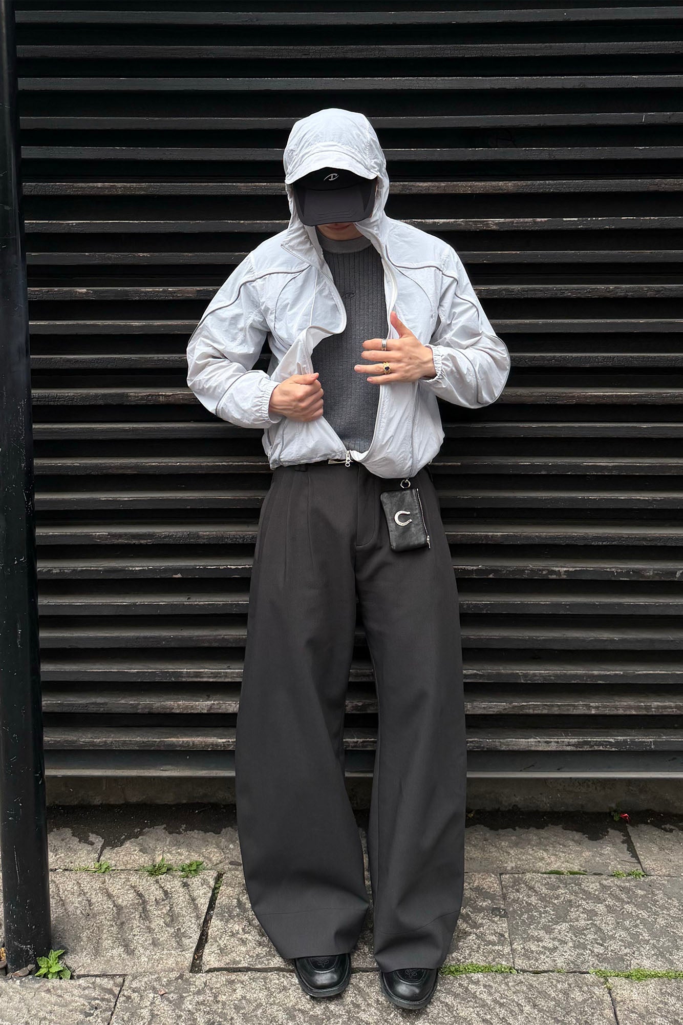 CATSSTAC Curved-Panel Lightweight UV Protection Jacket, premium urban and streetwear designers apparel on PROJECTISR.com, CATSSTAC