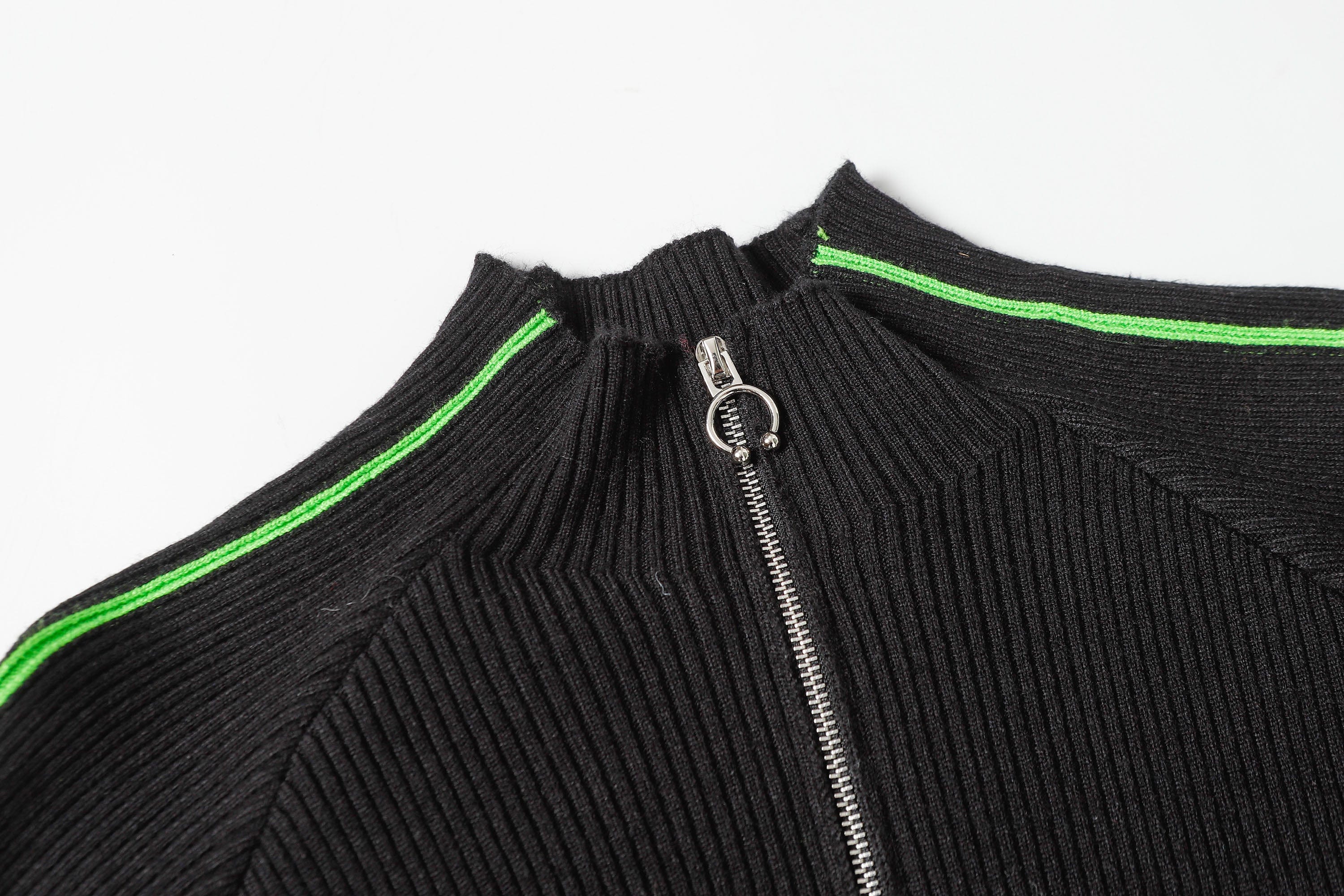 CLP Raglan Half-Zip Ribbed Slim Sweater, premium urban and streetwear designers apparel on PROJECTISR.com, CLP