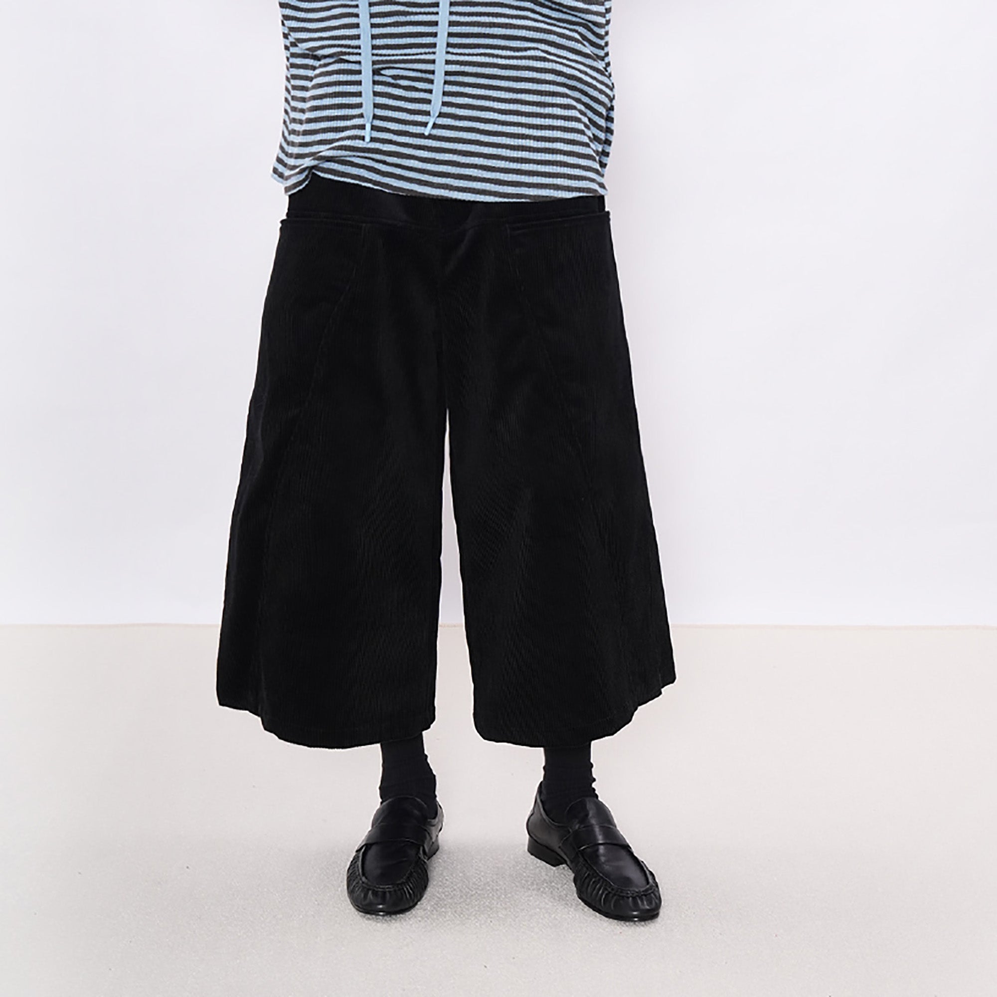 7440 37 1 Snap-Panel Corduroy Cropped Pants, premium urban and streetwear designers apparel on PROJECTISR.com, 7440 37 1