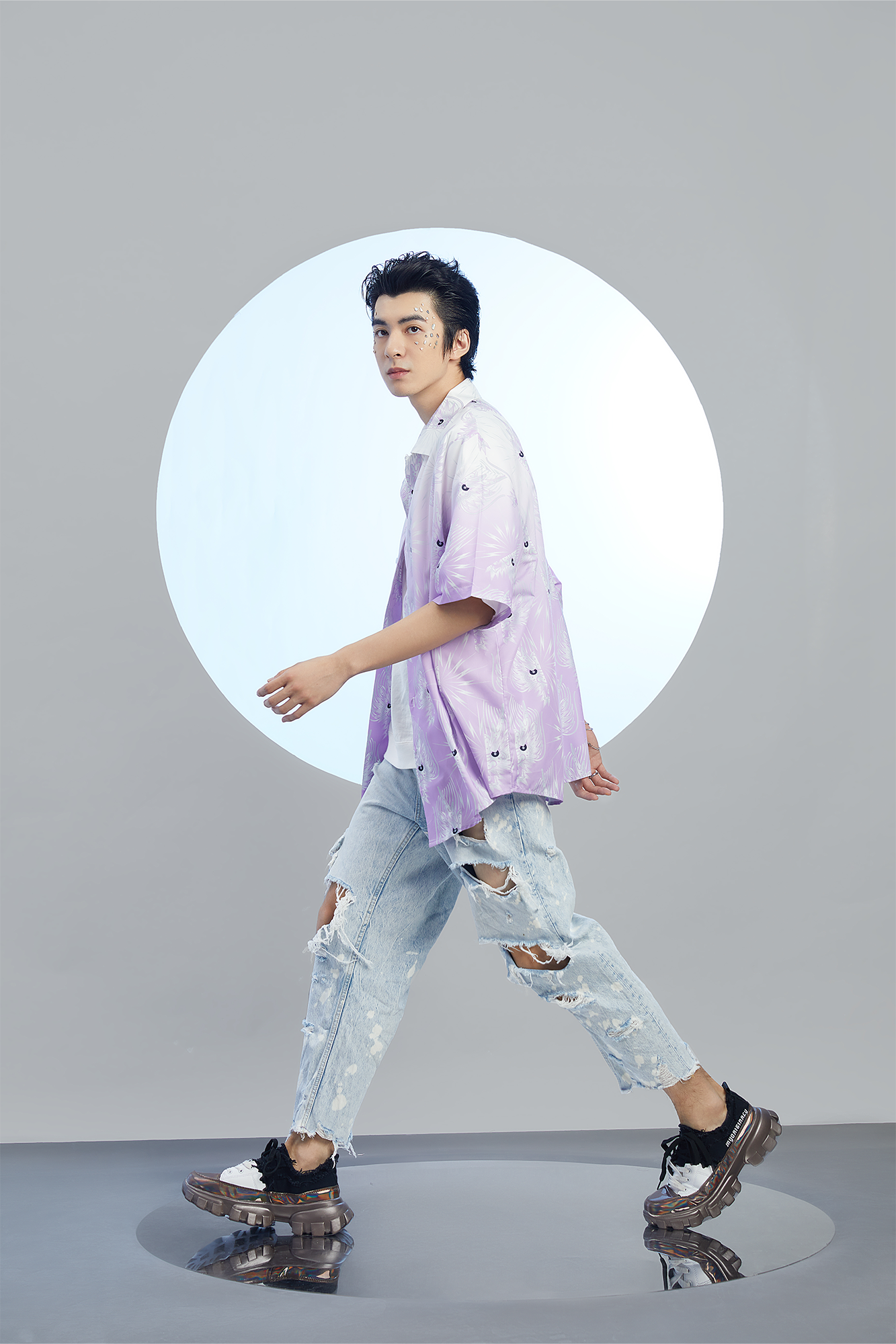 MASH UP ASIA Dragon Jacquard Half Shirt, premium urban and streetwear designers apparel on PROJECTISR.com, MASH UP ASIA