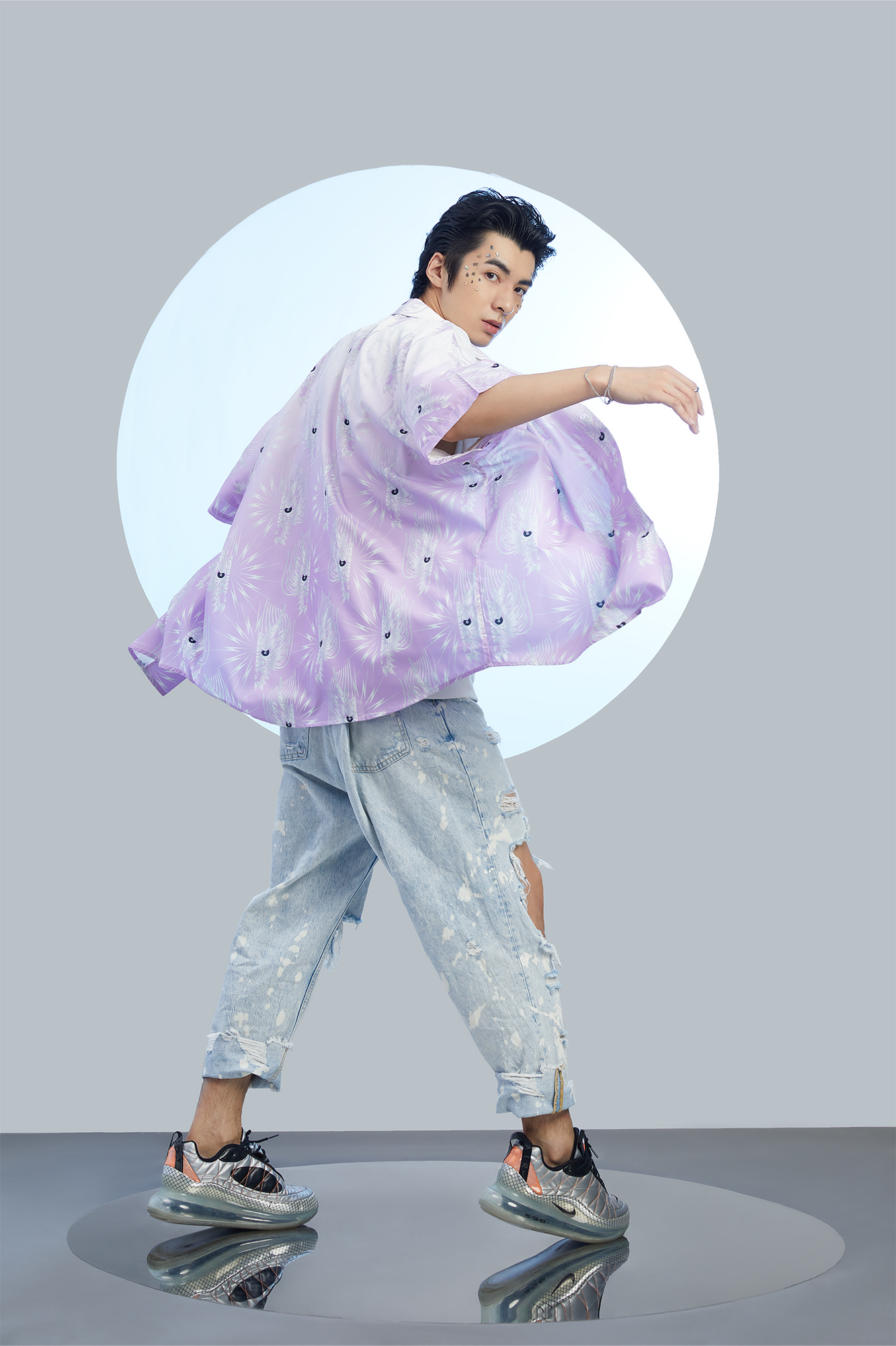 MASH UP ASIA Dragon Jacquard Half Shirt, premium urban and streetwear designers apparel on PROJECTISR.com, MASH UP ASIA