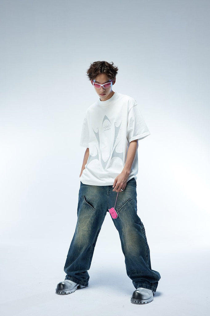 WHISTLEHUNTER Diamond Trimmed T-Shirt, premium urban and streetwear designers apparel on PROJECTISR.com, WHISTLEHUNTER