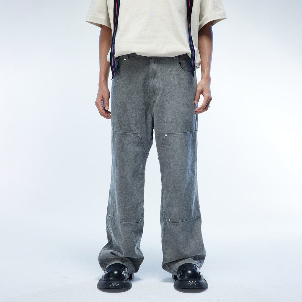 WHISTLEHUNTER Rivet Washed Cleanfit Straight Jeans, premium urban and streetwear designers apparel on PROJECTISR.com, WHISTLEHUNTER