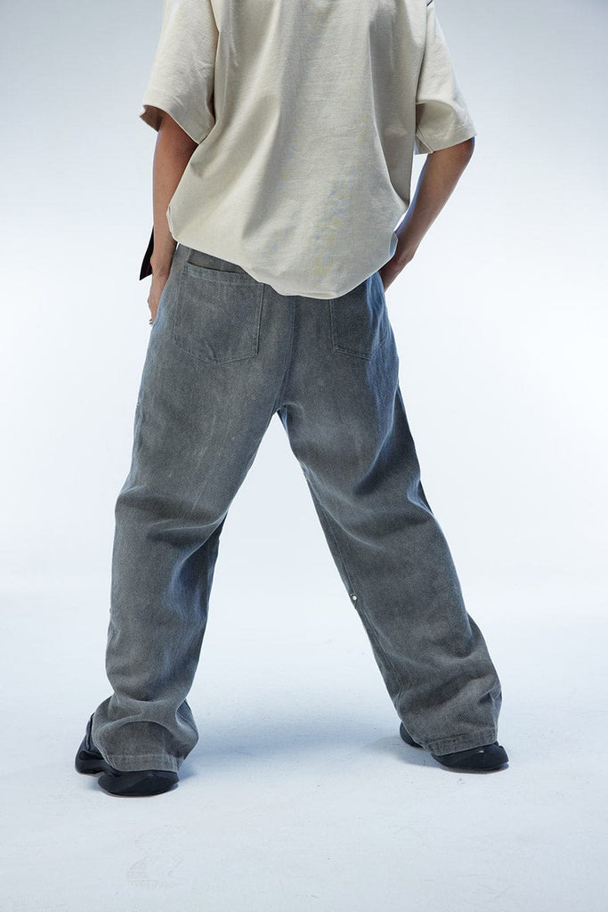 WHISTLEHUNTER Rivet Washed Cleanfit Straight Jeans, premium urban and streetwear designers apparel on PROJECTISR.com, WHISTLEHUNTER