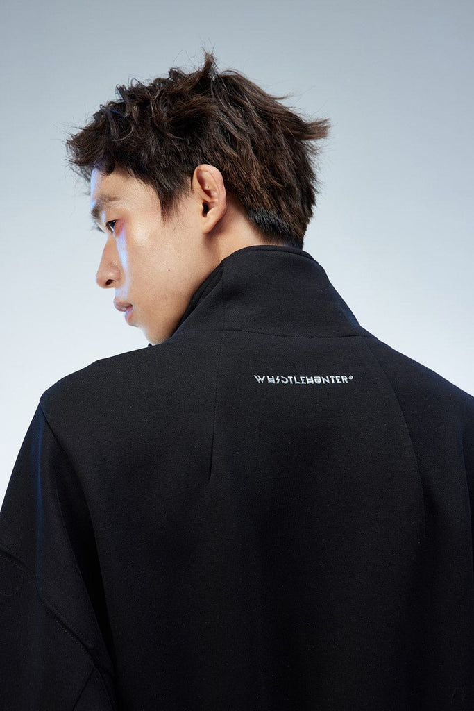 WHISTLEHUNTER Double Zipper Asymmetric Collar Jacket, premium urban and streetwear designers apparel on PROJECTISR.com, WHISTLEHUNTER