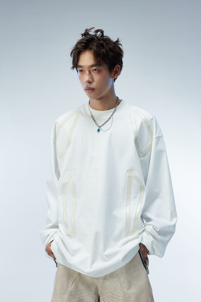 WHISTLEHUNTER Pebble Grained Leather L/S T-Shirt, premium urban and streetwear designers apparel on PROJECTISR.com, WHISTLEHUNTER