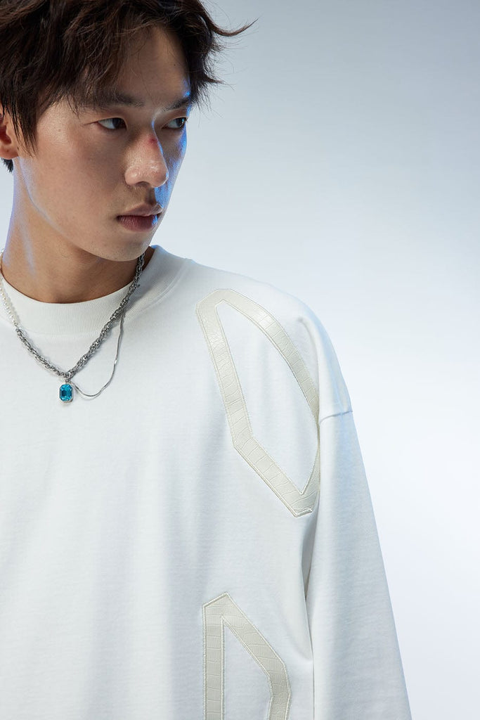 WHISTLEHUNTER Pebble Grained Leather L/S T-Shirt, premium urban and streetwear designers apparel on PROJECTISR.com, WHISTLEHUNTER