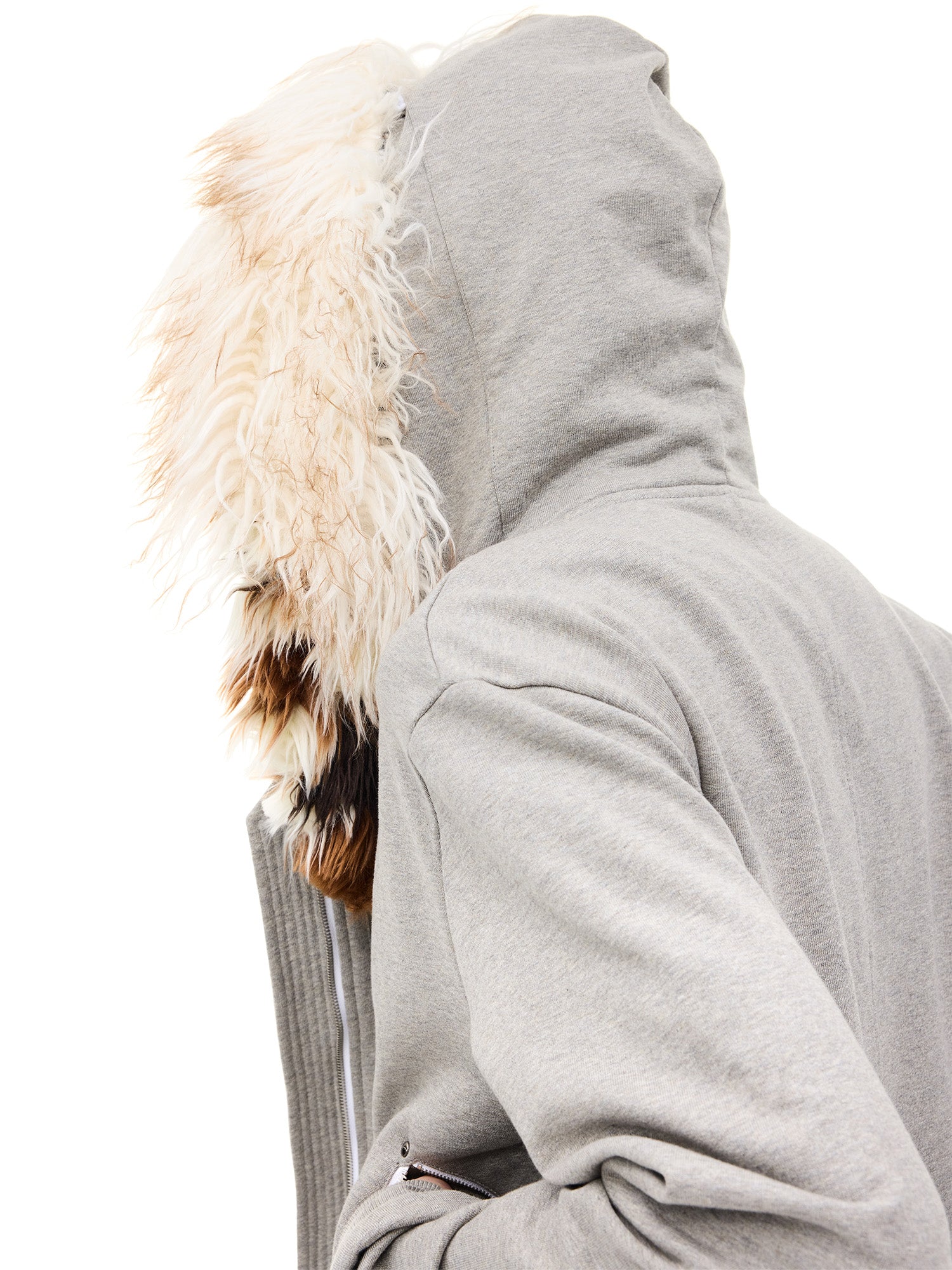 WHISTLEHUNTER Detachable Faux Fur Collar Zip-Up Hoodie, premium urban and streetwear designers apparel on PROJECTISR.com, WHISTLEHUNTER