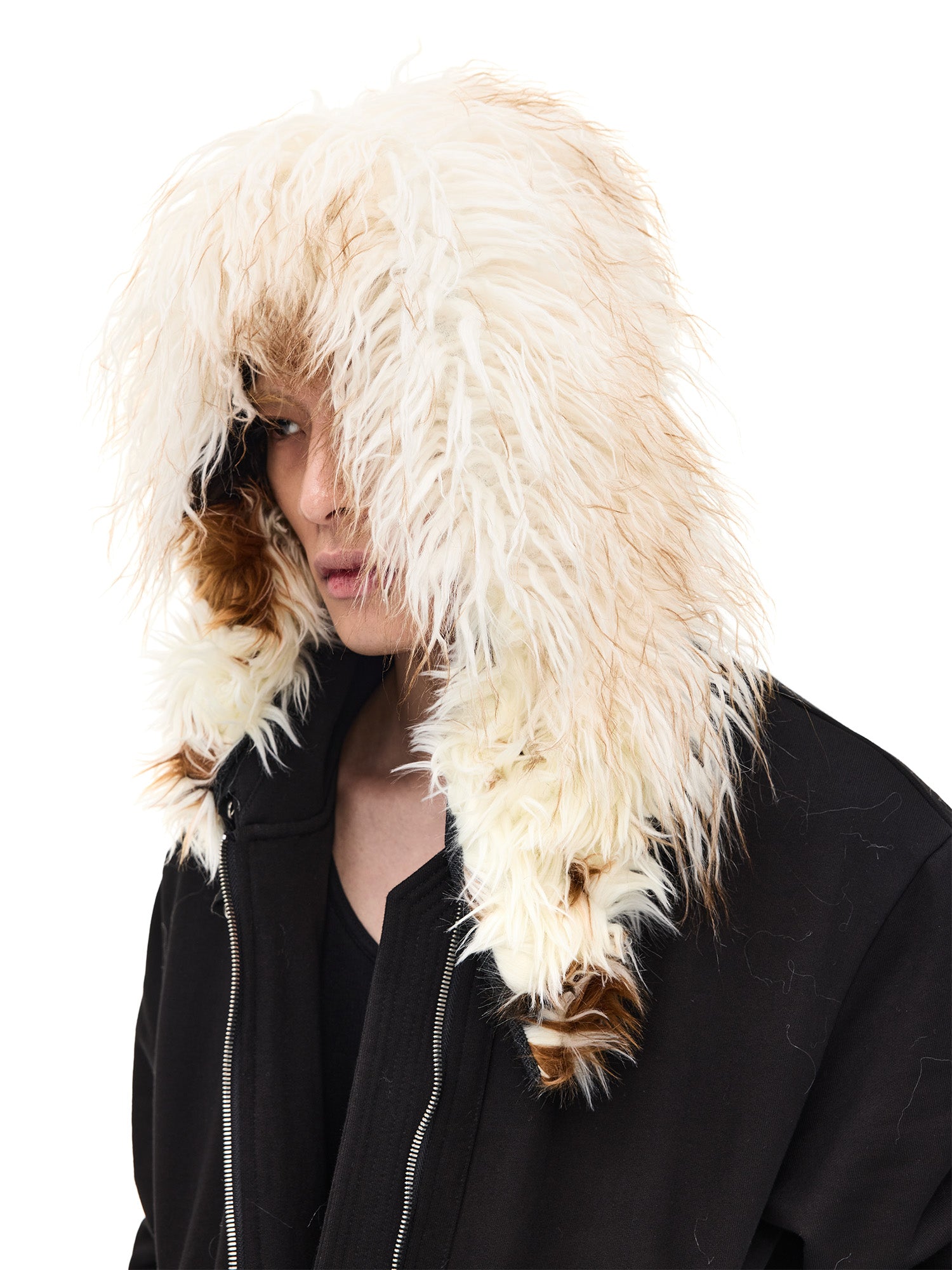 WHISTLEHUNTER Detachable Faux Fur Collar Zip-Up Hoodie, premium urban and streetwear designers apparel on PROJECTISR.com, WHISTLEHUNTER