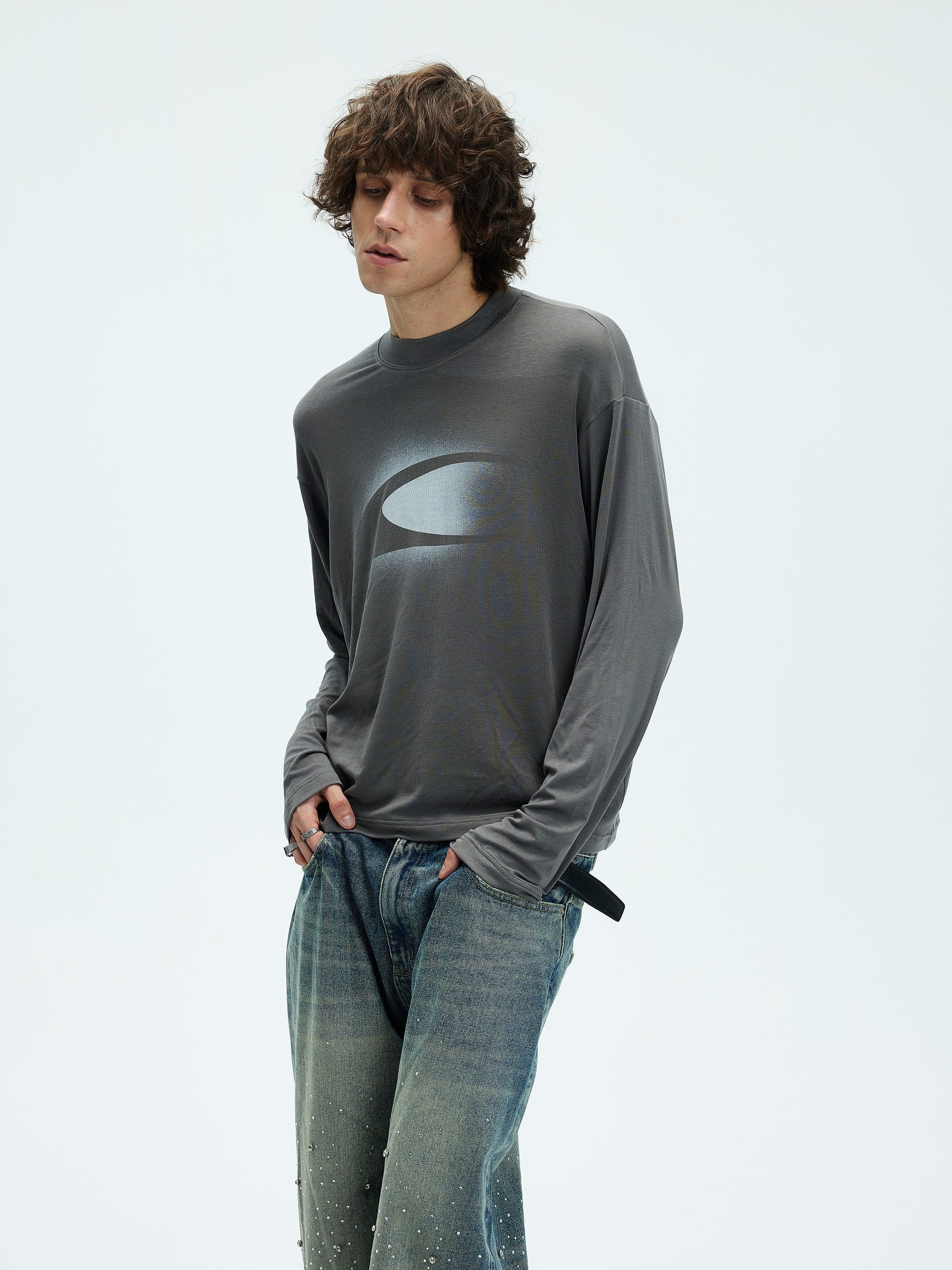 WHISTLEHUNTER Retro LOGO Long-Sleeve T-Shirt