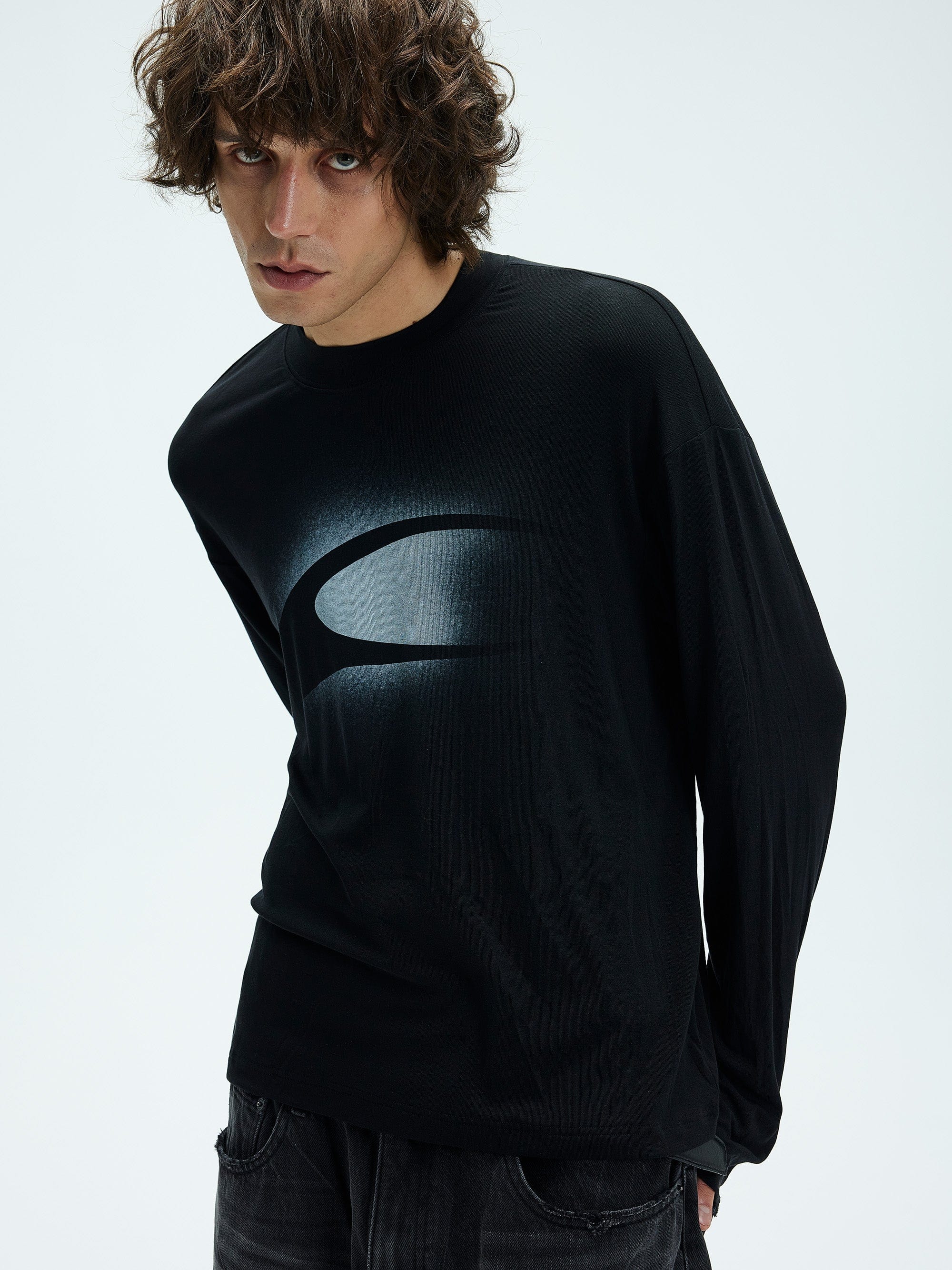 WHISTLEHUNTER Retro LOGO Long-Sleeve T-Shirt