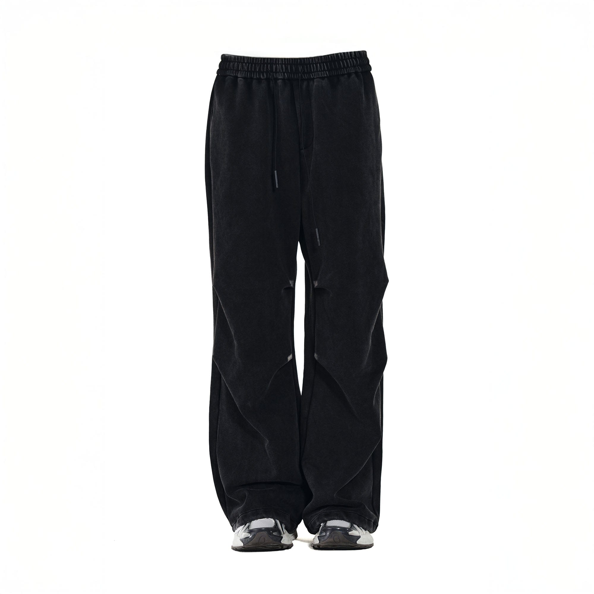 OVERLAPS Crinkled Oversized Parachute Sweatpants, premium urban and streetwear designers apparel on PROJECTISR.com, OVERLAPS