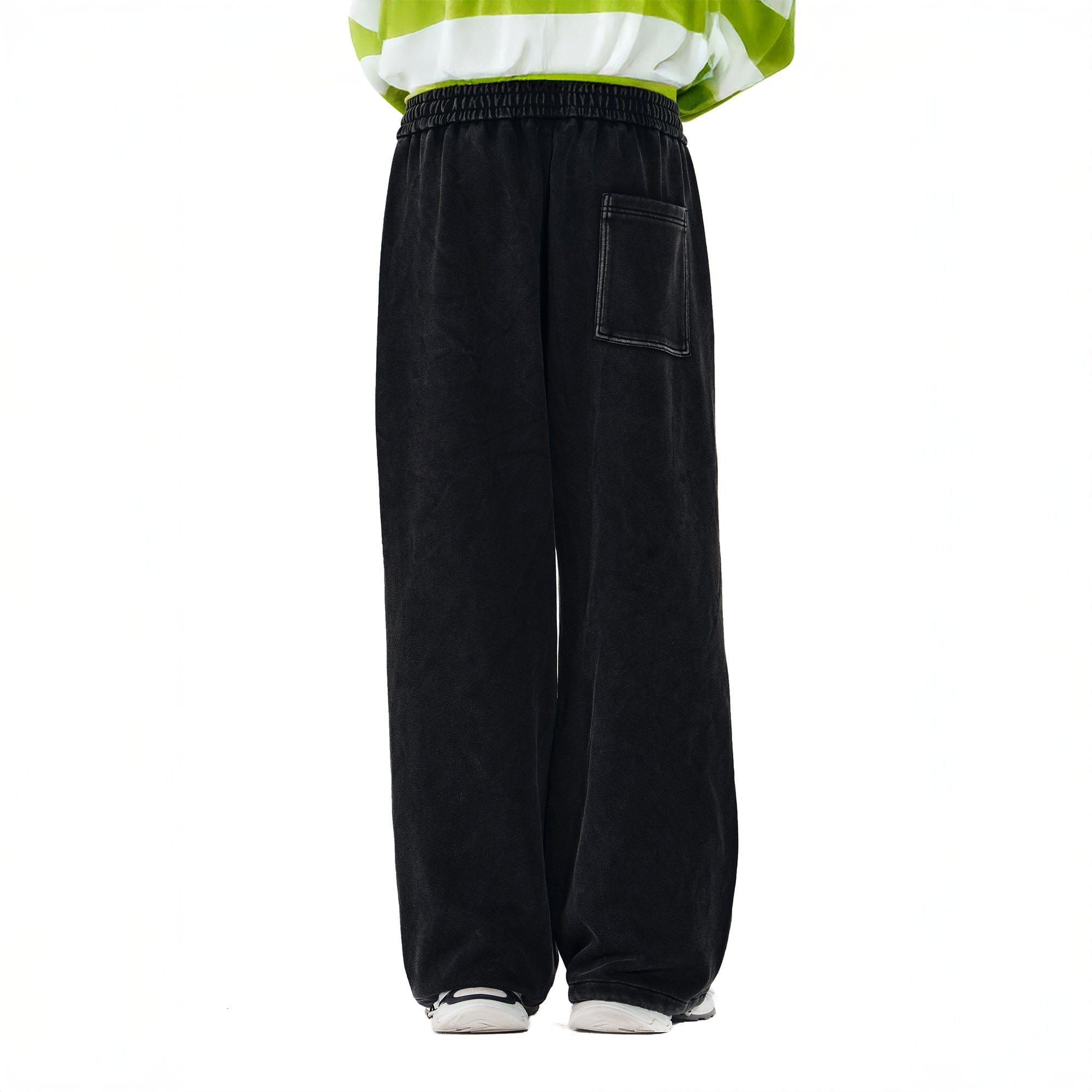 OVERLAPS Crinkled Oversized Parachute Sweatpants, premium urban and streetwear designers apparel on PROJECTISR.com, OVERLAPS