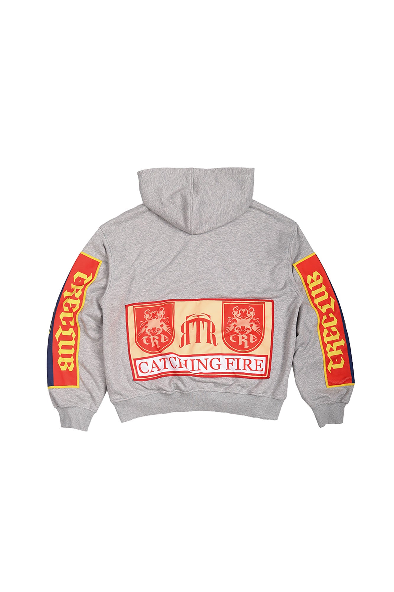TRECLUB Graphic Patch Zip-Up Hoodie