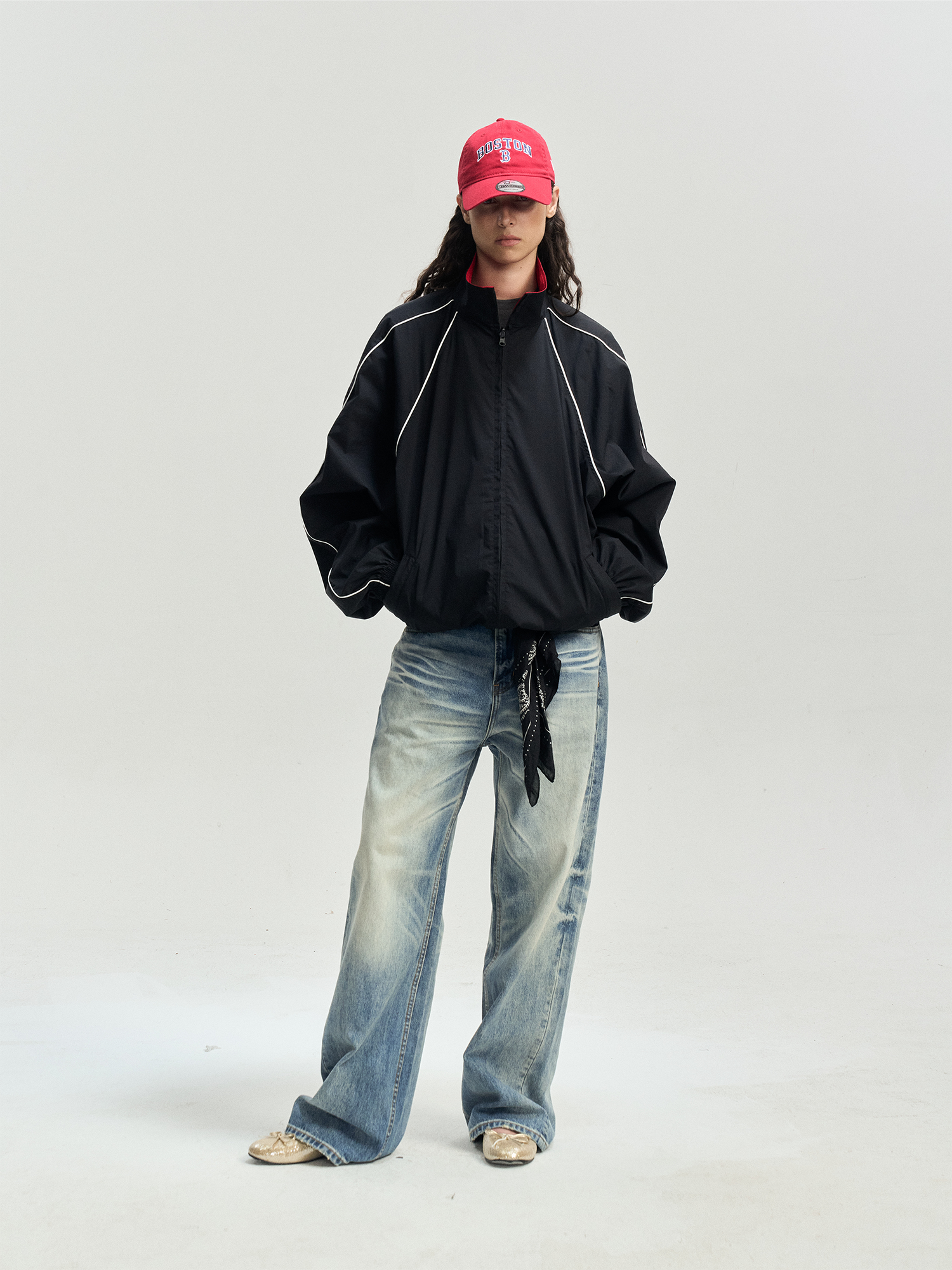 LEONSENSE Whiskering Washed Straight-Leg Jeans, premium urban and streetwear designers apparel on PROJECTISR.com, LEONSENSE