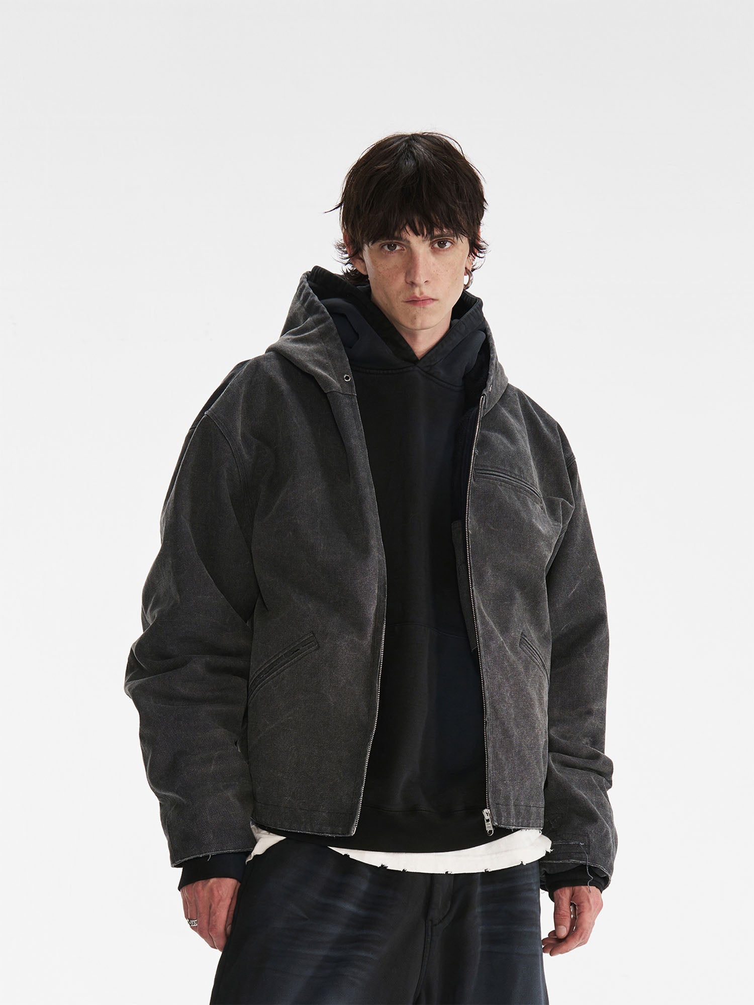 PMW Distressed Oversized Puffer Jacket
