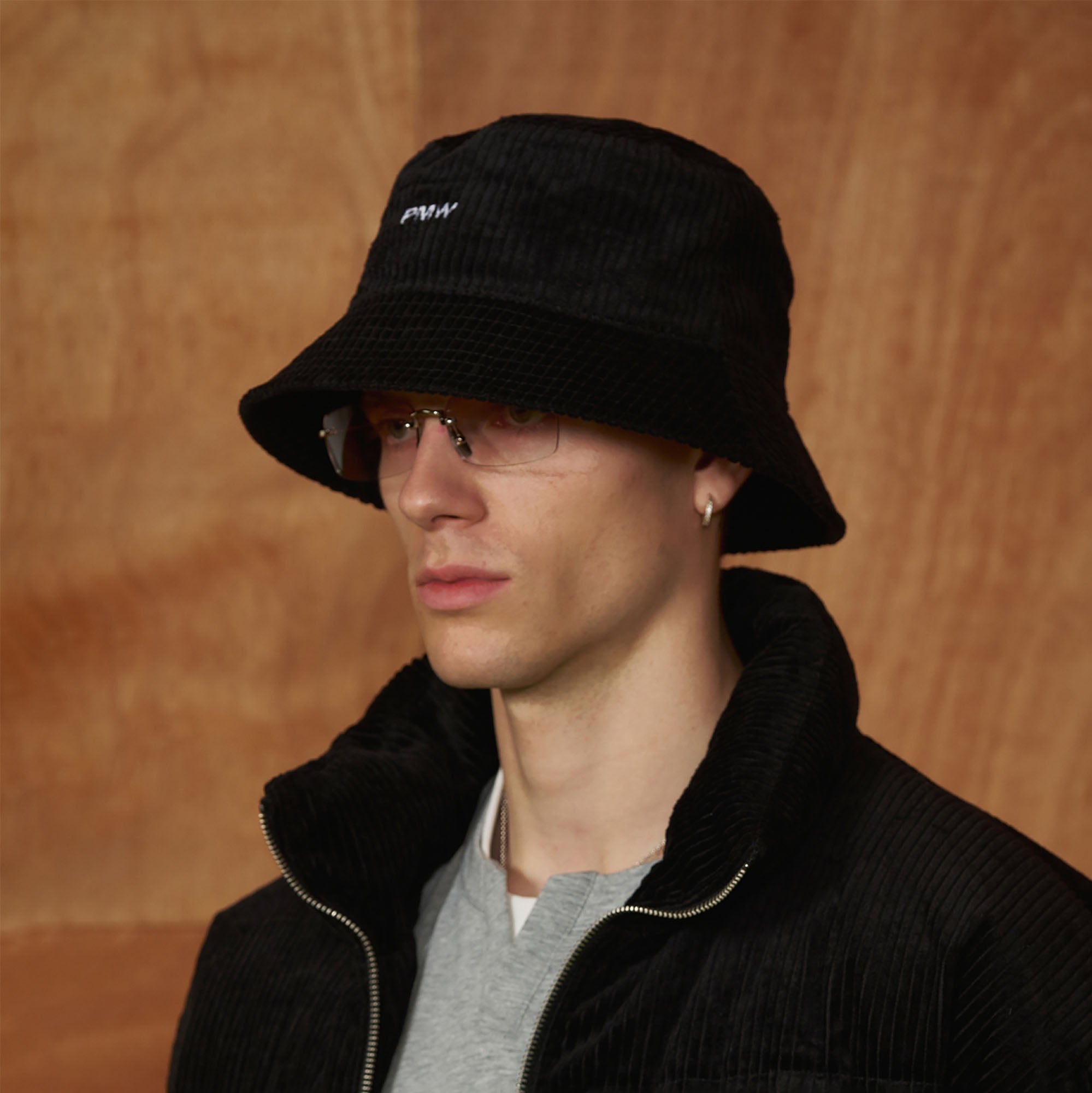 PMW Corduroy Embroidered Bucket Hat, premium urban and streetwear designers apparel on PROJECTISR.com, PMW