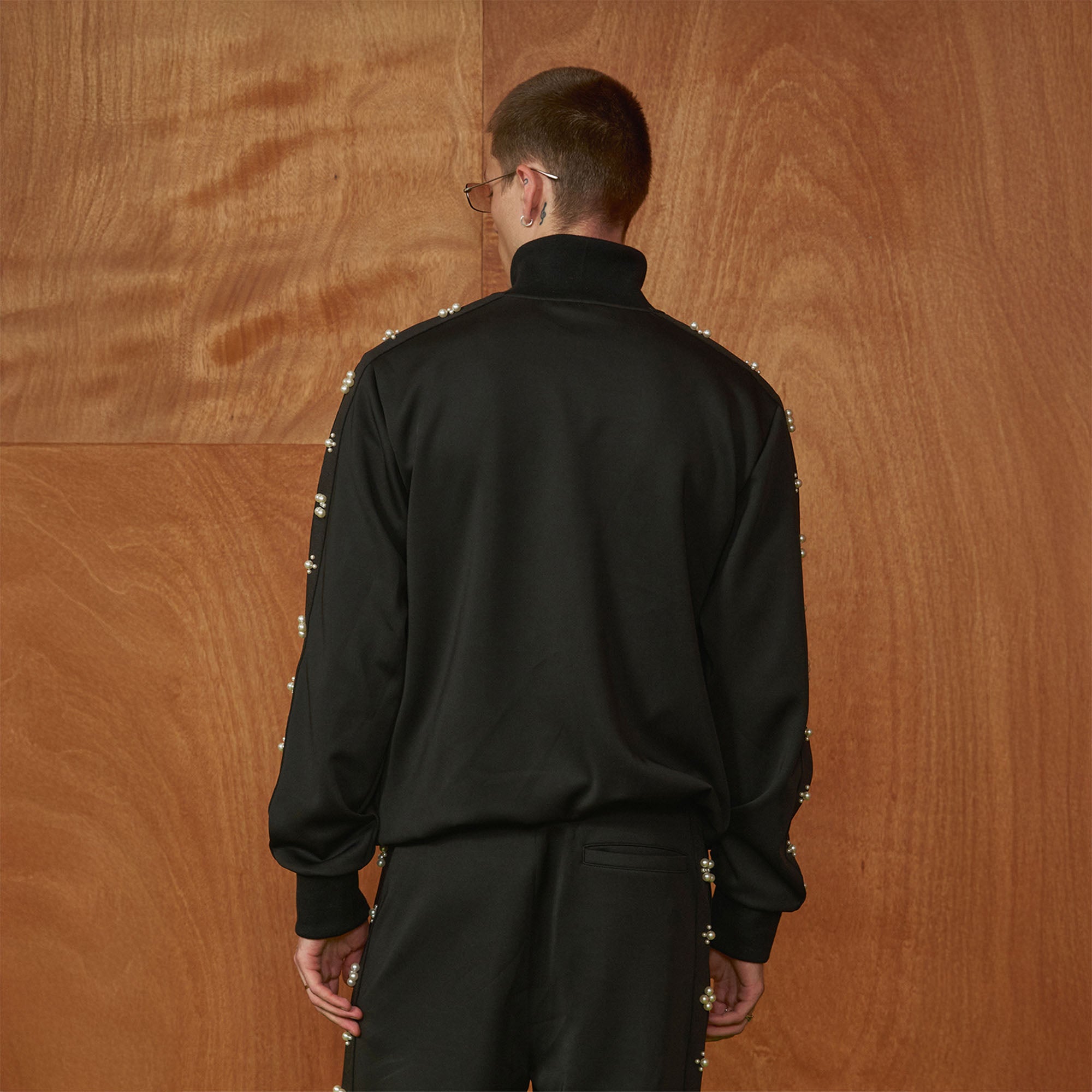 PMW Pearl-Embellished Track Jacket