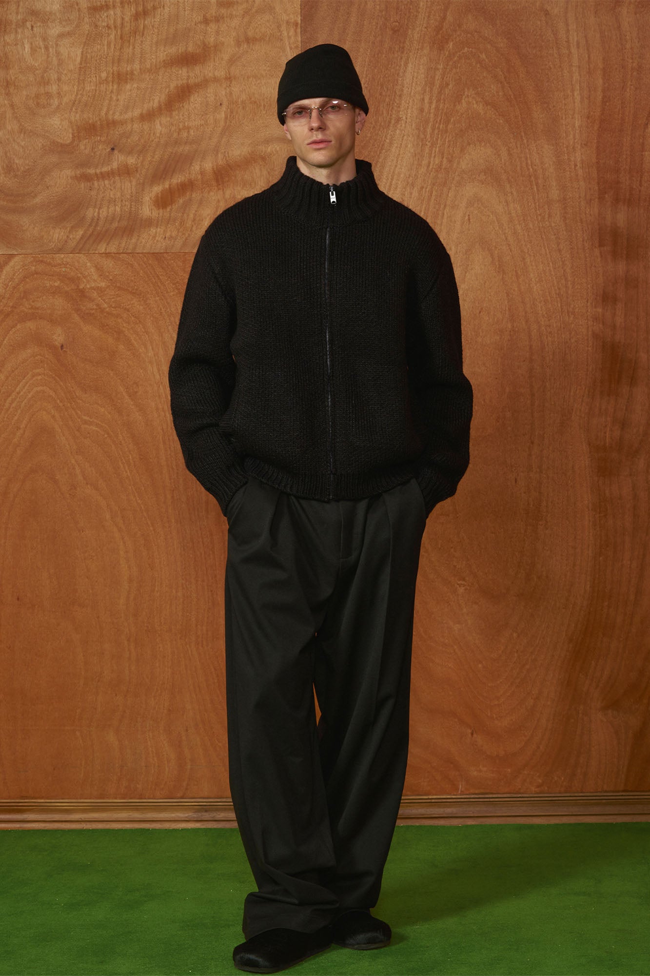 PMW Classic Pleated Fluid Wide-Leg Trousers, premium urban and streetwear designers apparel on PROJECTISR.com, PMW