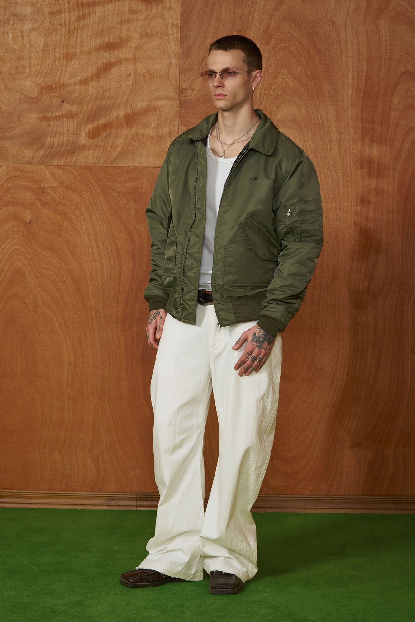 PMW Classic Ruched Insulated Bomber Jacket, premium urban and streetwear designers apparel on PROJECTISR.com, PMW