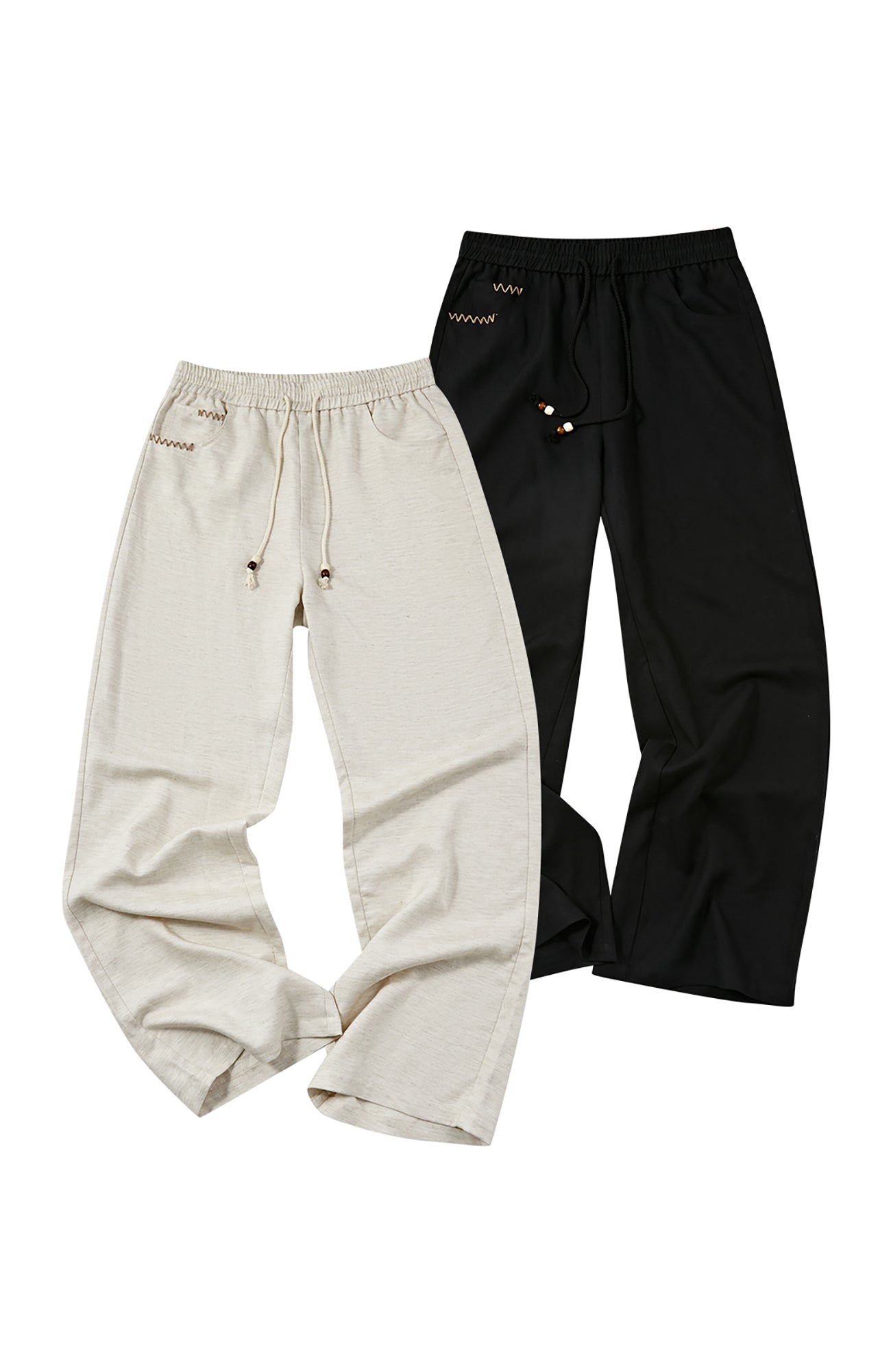 KREATE Stitched Drawstring Straight-Leg Trousers, premium urban and streetwear designers apparel on PROJECTISR.com, KREATE
