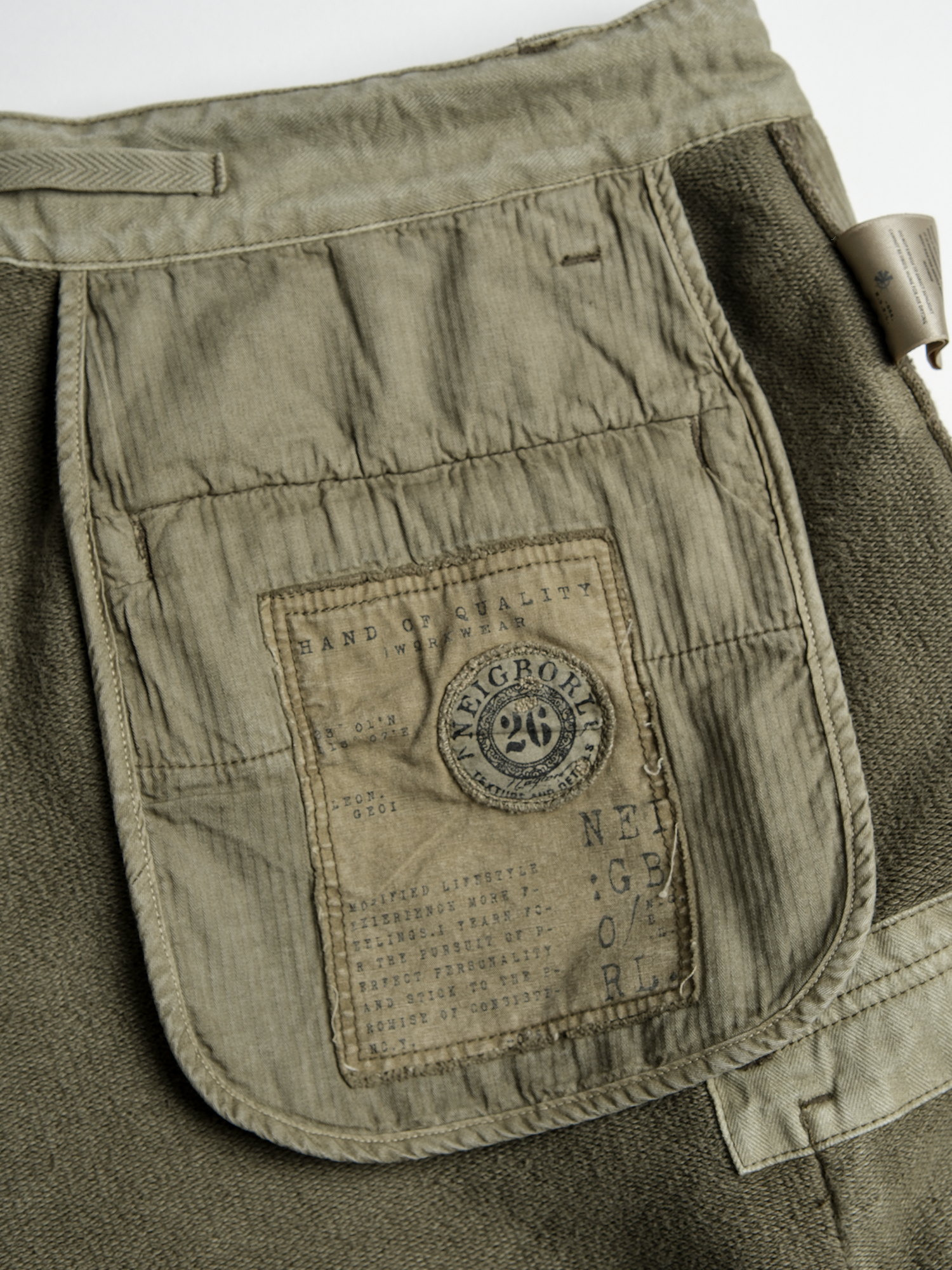 NEIGBORL Utility Multi-Pocket Drawstring Sweat Shorts