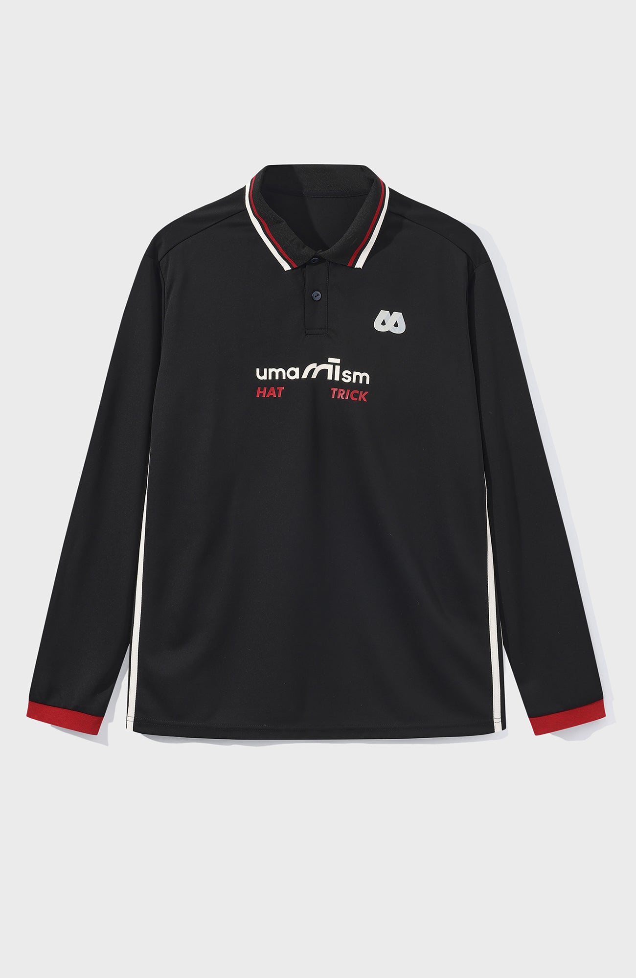 UMAMIISM Quick-Dry Striped Polo Long Sleeve Tee, premium urban and streetwear designers apparel on PROJECTISR.com, UMAMIISM