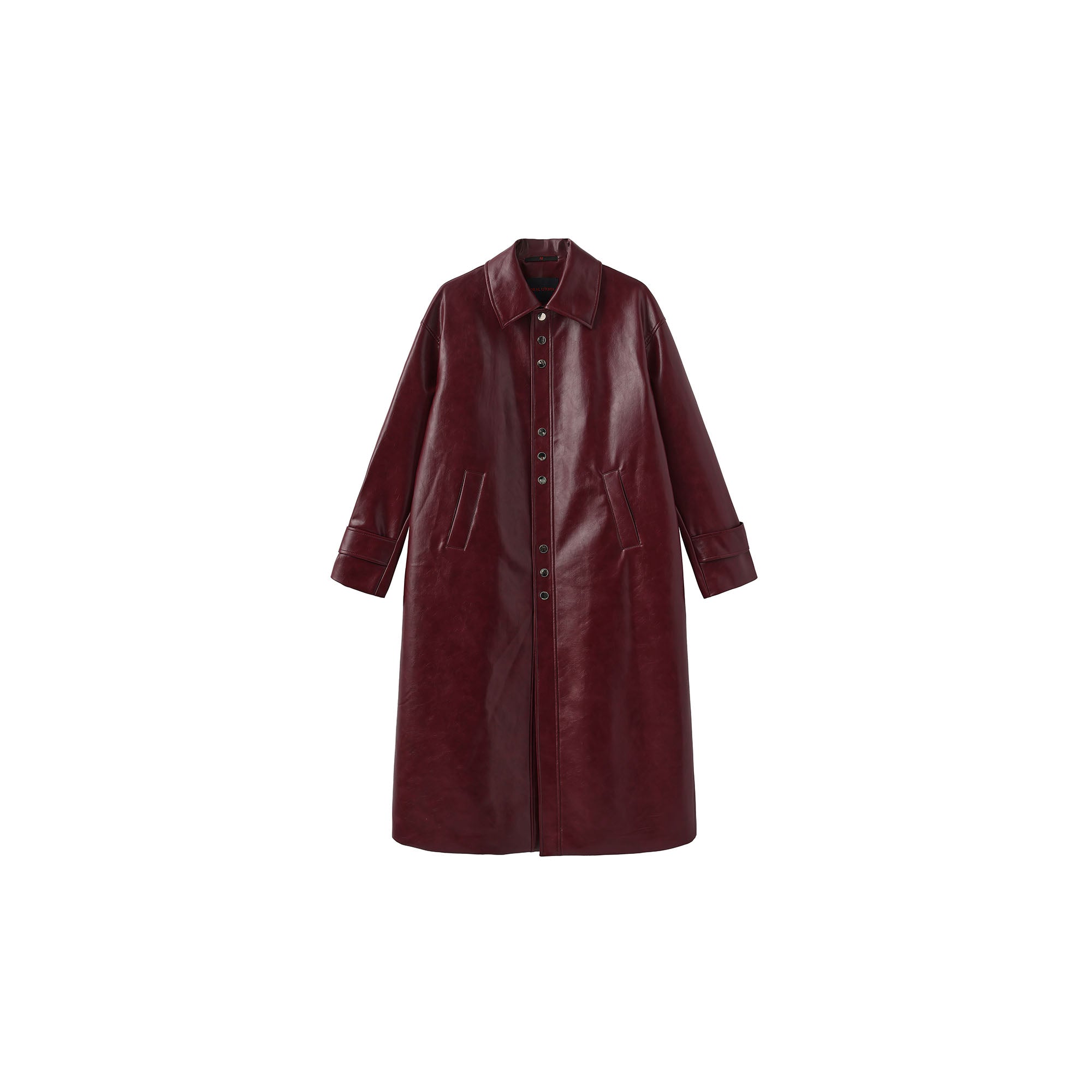 ORAL UTOPIA Glossy PU Coat Ancora Red