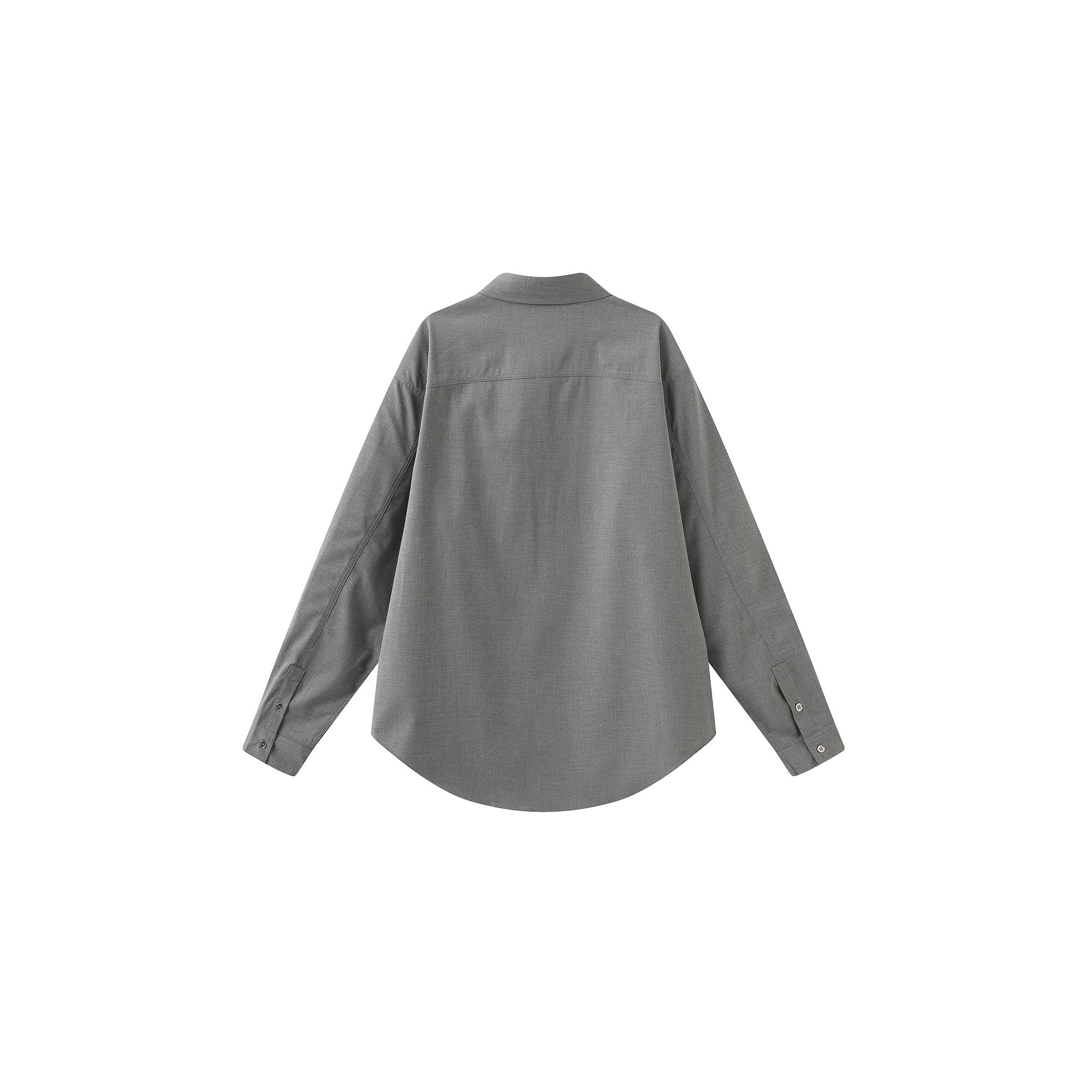 ORAL UTOPIA Spiral Embellished Wool-Blend Shirt