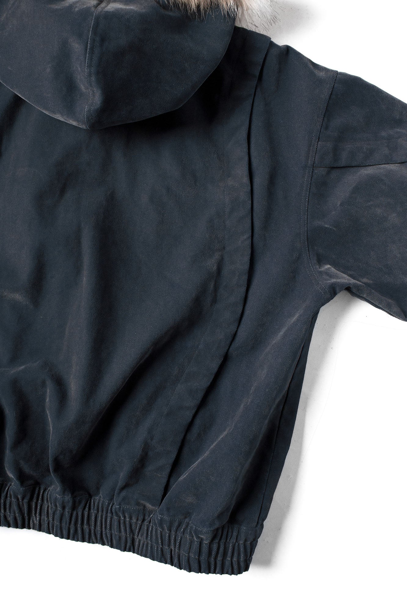 RELABEL Detachable Faux Fur Trim Hooded Jacket