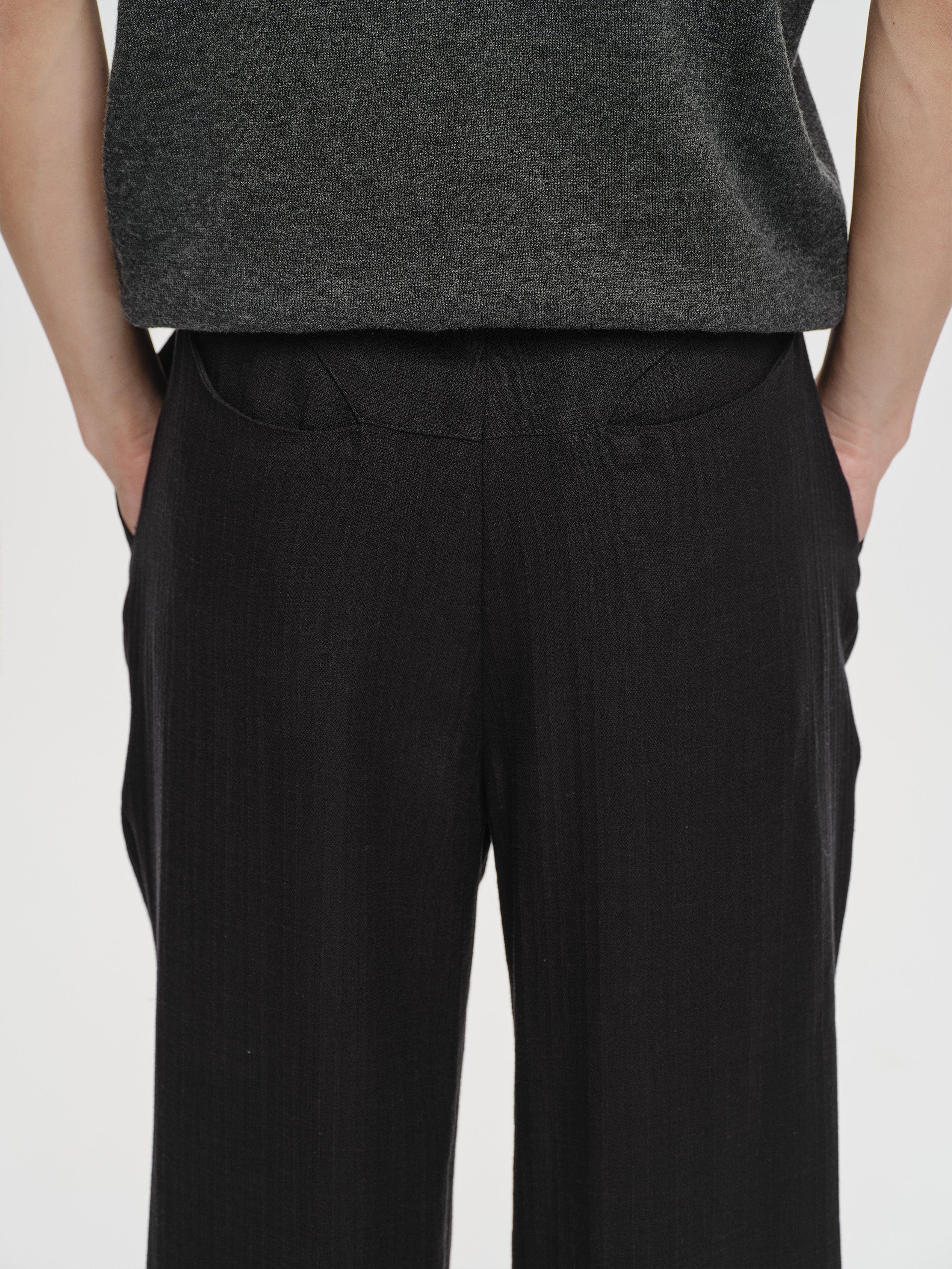 CATSSTAC Linen-Tencel Pleated Straight-Leg Trousers, premium urban and streetwear designers apparel on PROJECTISR.com, CATSSTAC