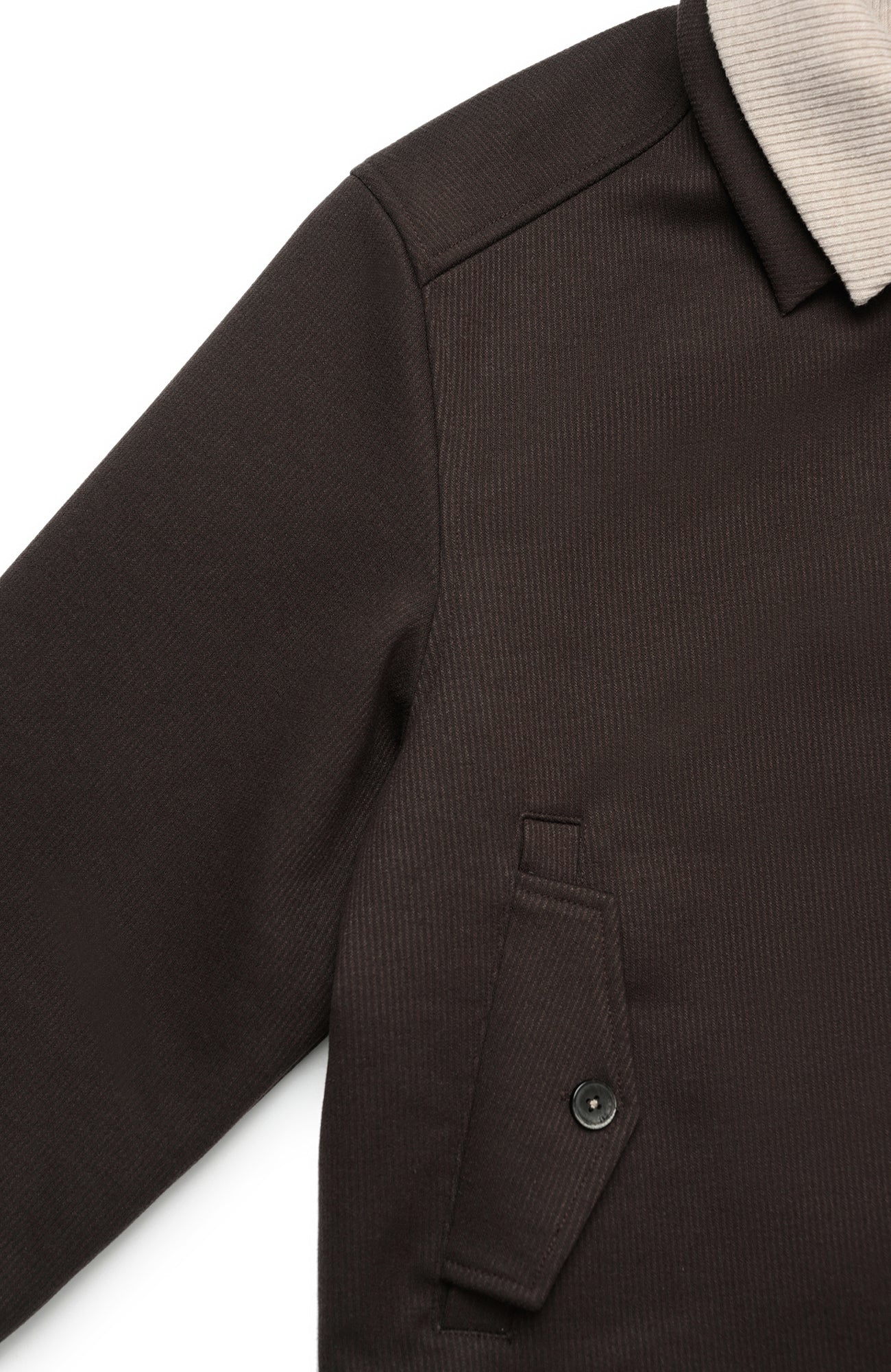 OKAYTHXBYE Faux-Layer Knit-Inset Jacket