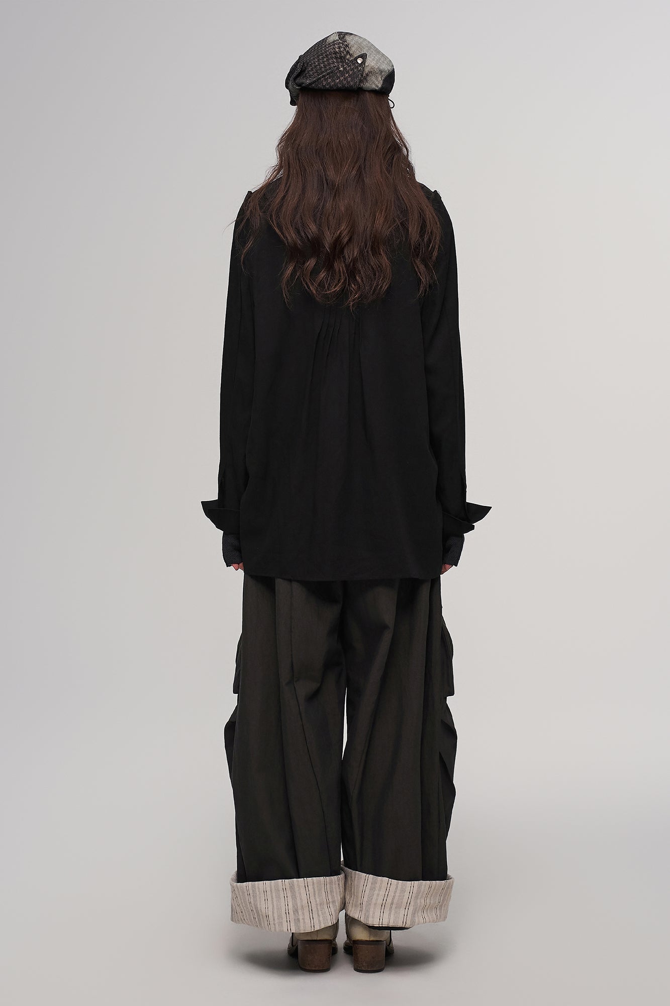 ILNya Nieternite Nifutur Deconstructed Houndstooth Newsboy Cap