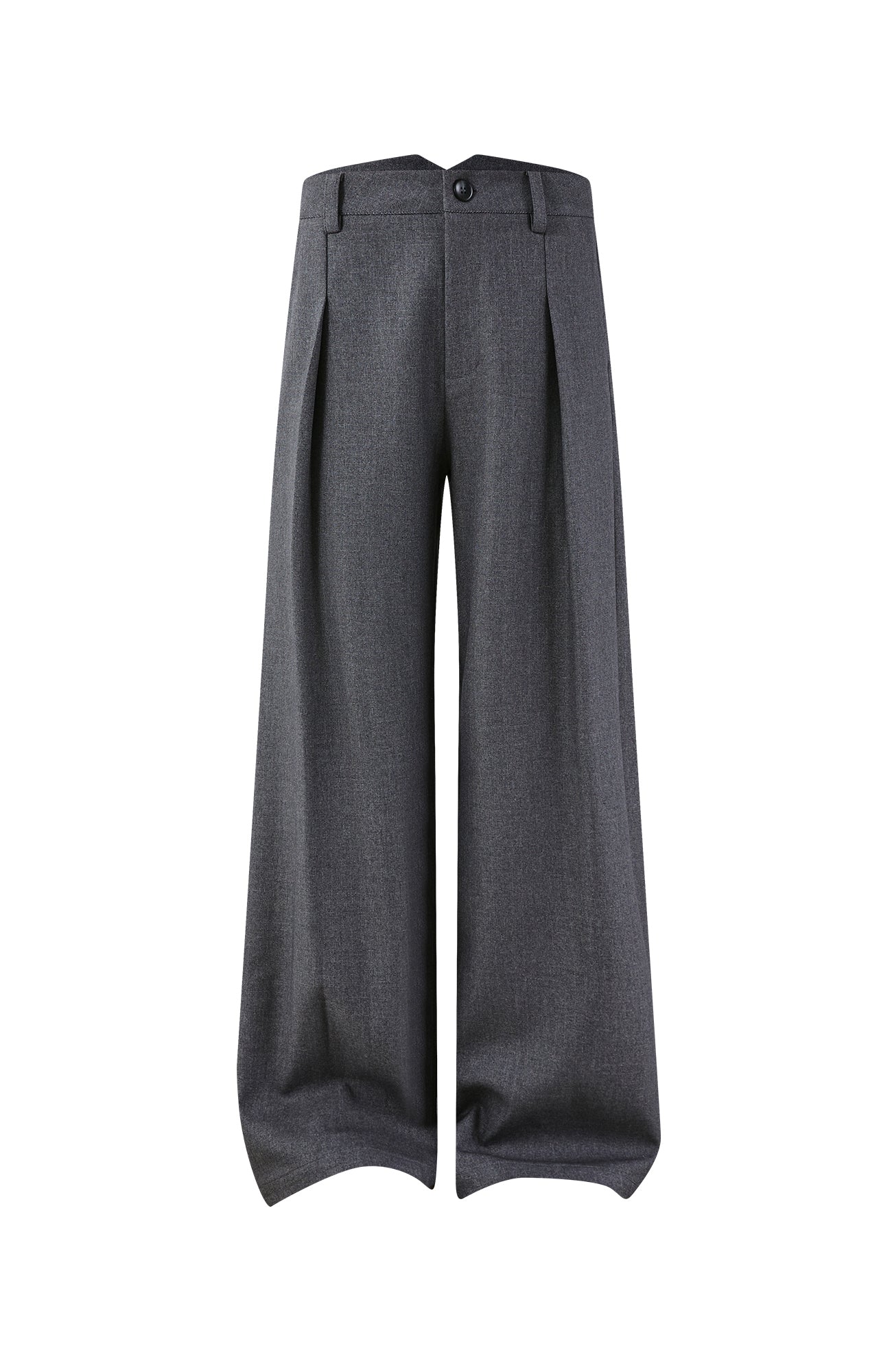 KREATE Classic Shadow Check Pleated Wide Trousers