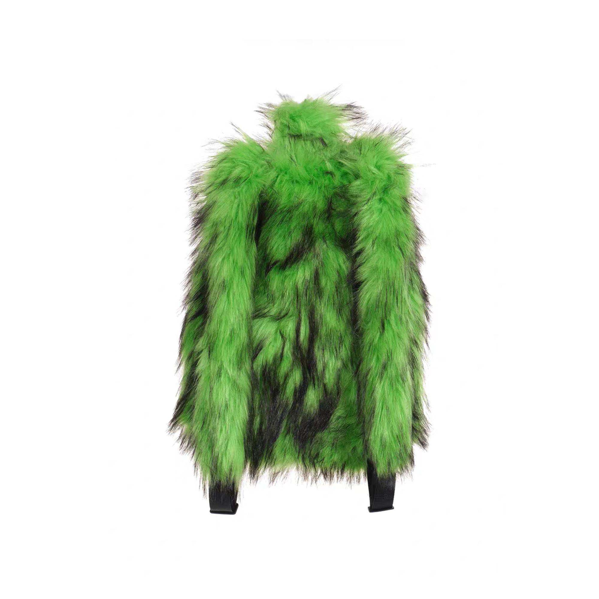 NOTHINGNESS WORLD Shaggy Faux Fur Graphic-Patch Backpack, premium urban and streetwear designers apparel on PROJECTISR.com, NOTHINGNESS WORLD