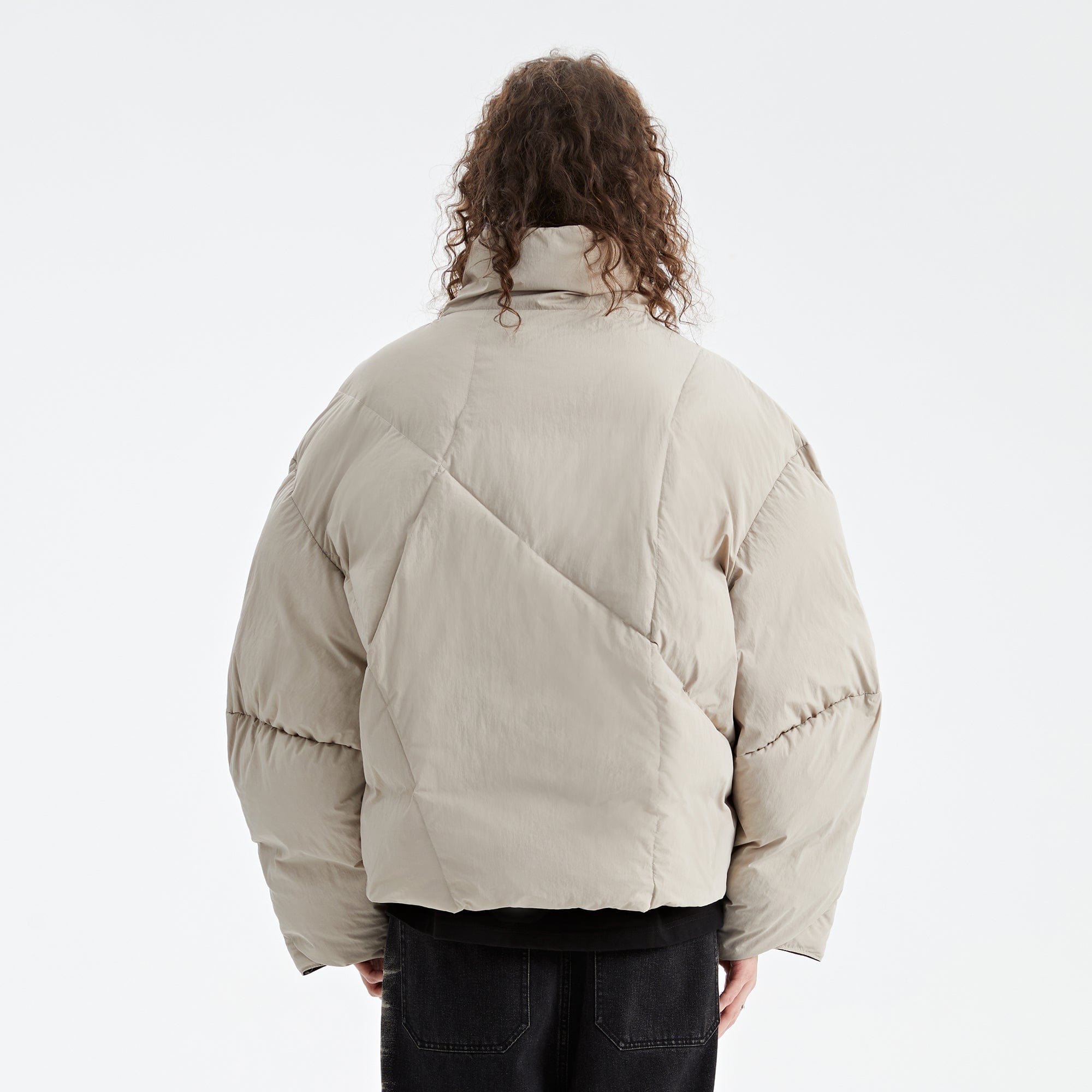 ORGANIC EMOTION Reversible Oversized Waterproof Down Jacket