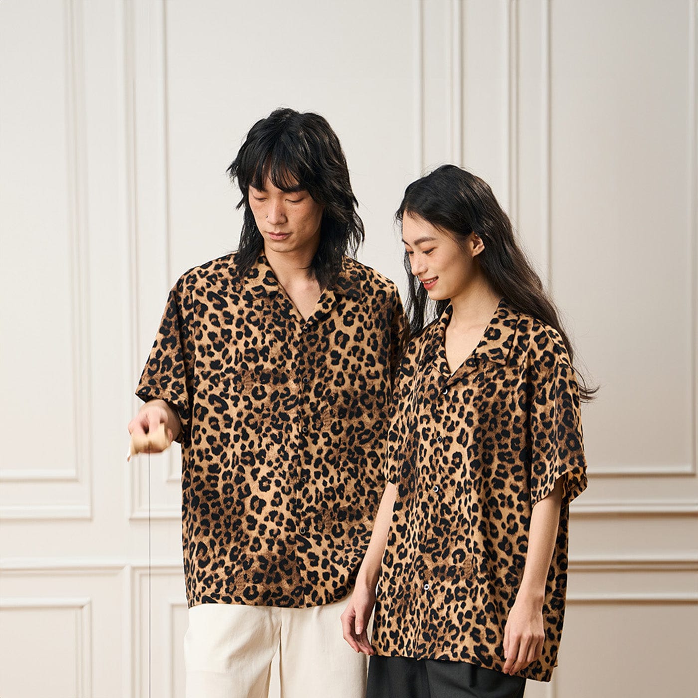 EPIC POETRY Leopard Cuban Half Shirt, premium urban and streetwear designers apparel on PROJECTISR.com, EPIC POETRY