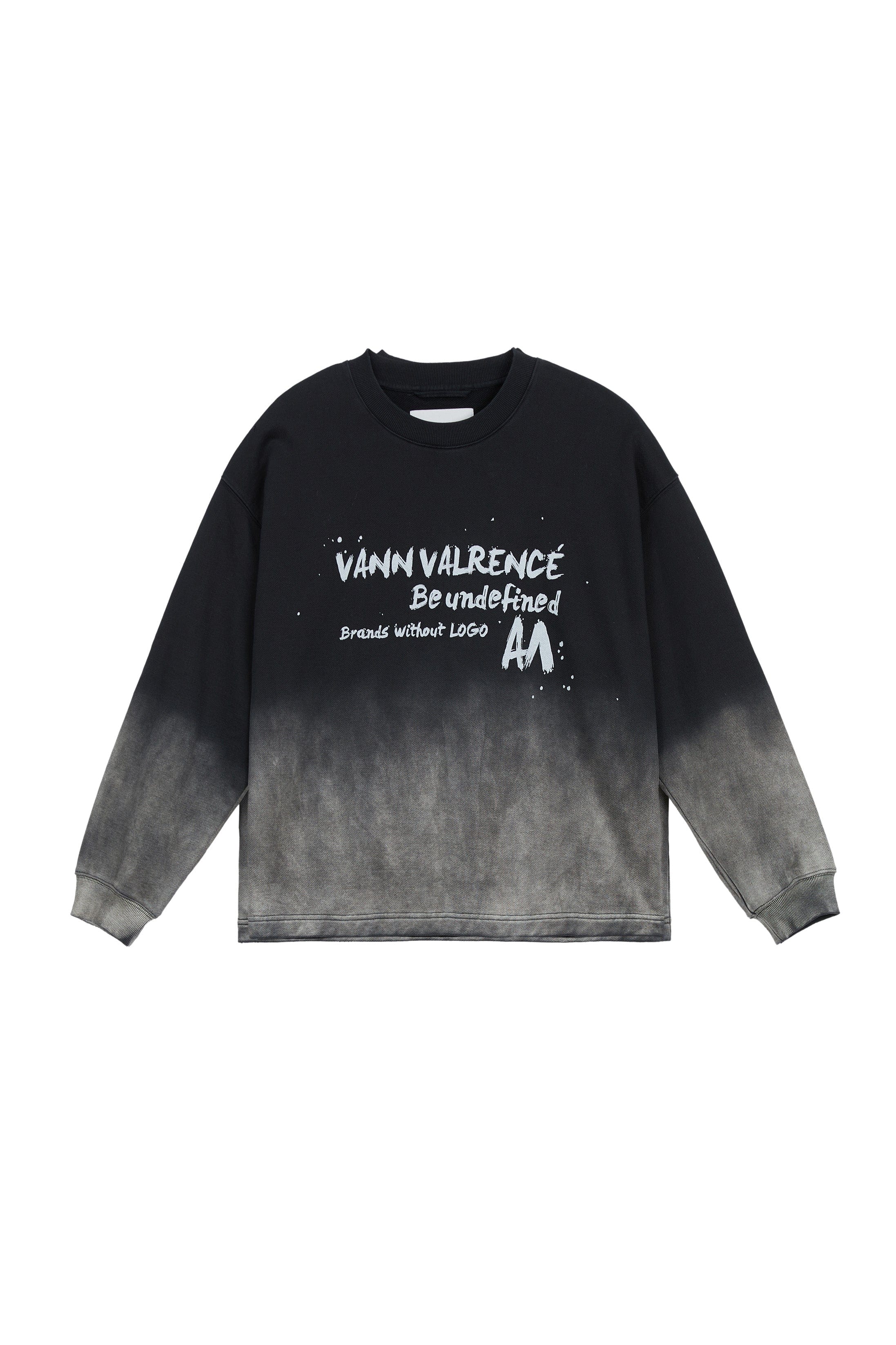 VANN VALRENCE Gradient Washed Oversized Sweatshirt