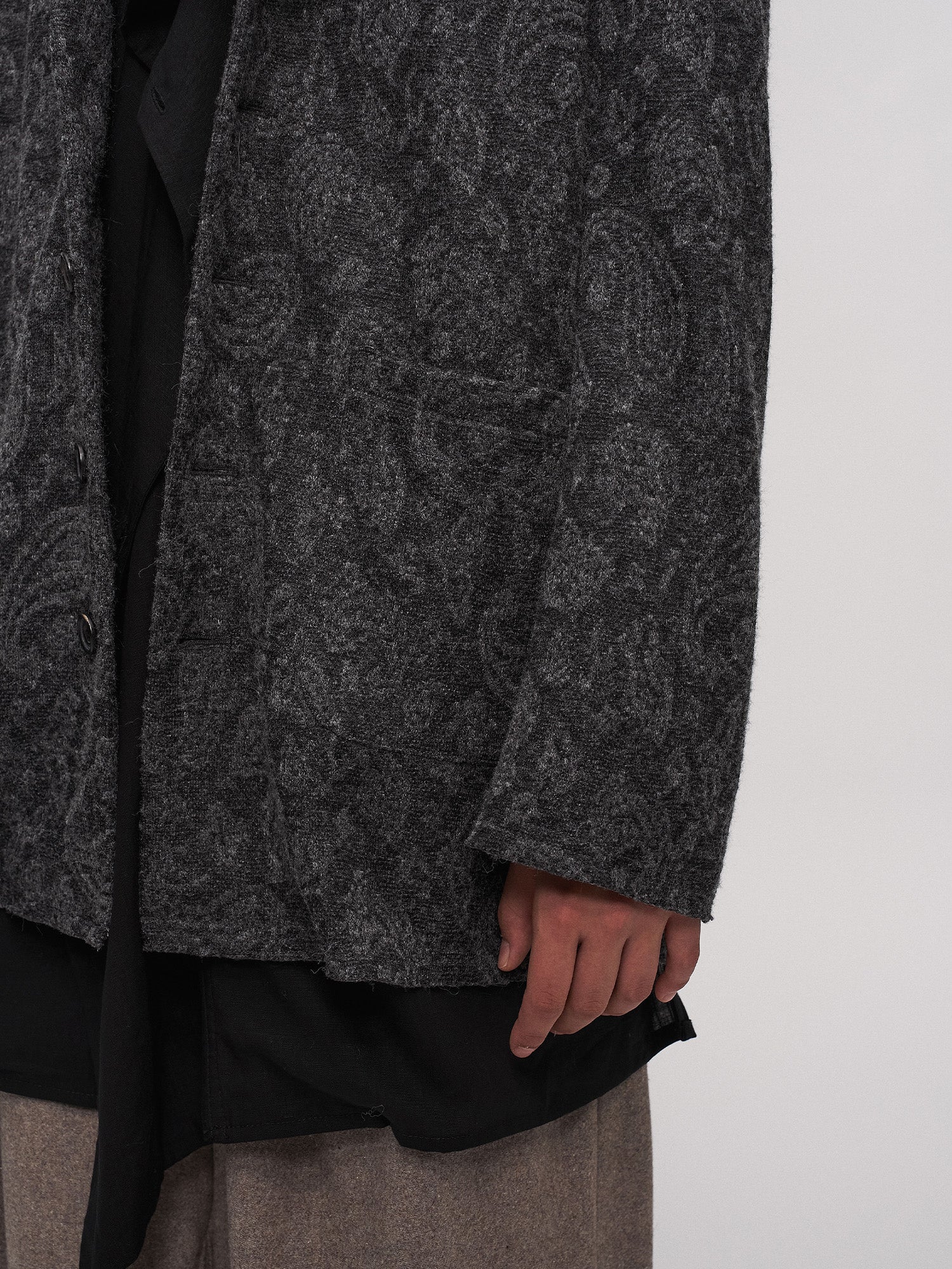 ILNya Nieternite Nifutur Paisley Jacquard Oversized Blazer