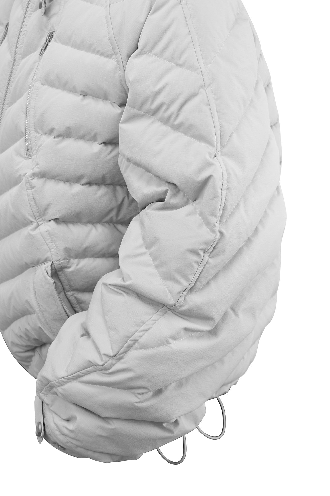 RELABEL V-Segment Ribcage Puffer Jacket White