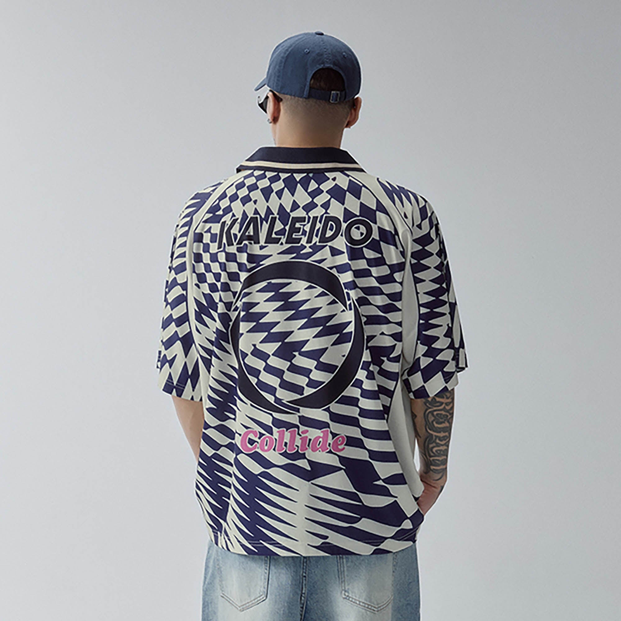 F2CE Psychedelic Checks Polo T-Shirt