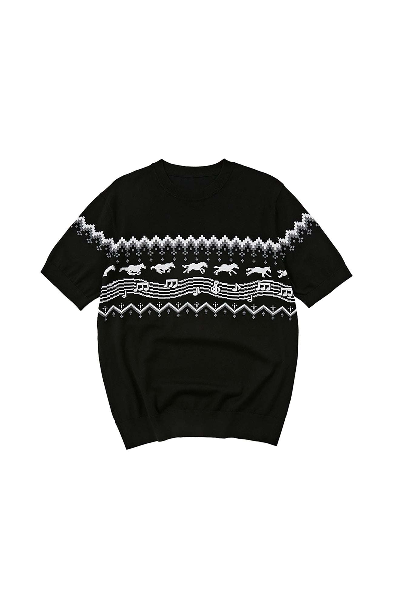 KREATE Horse Jacquard Knit Tee, premium urban and streetwear designers apparel on PROJECTISR.com, KREATE