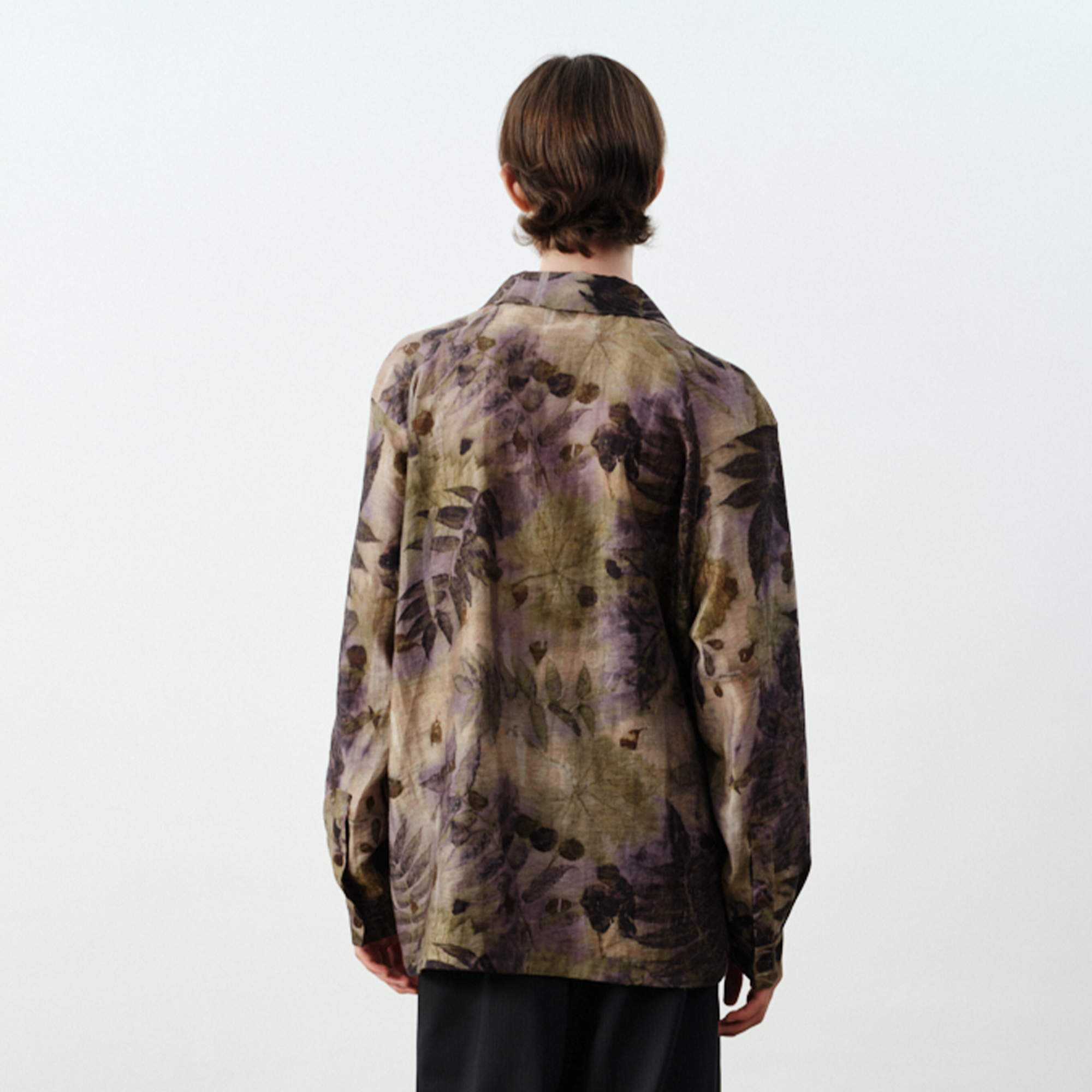 GRAINMUSTARD Retro Botanical Jacquard Tencel Shirt