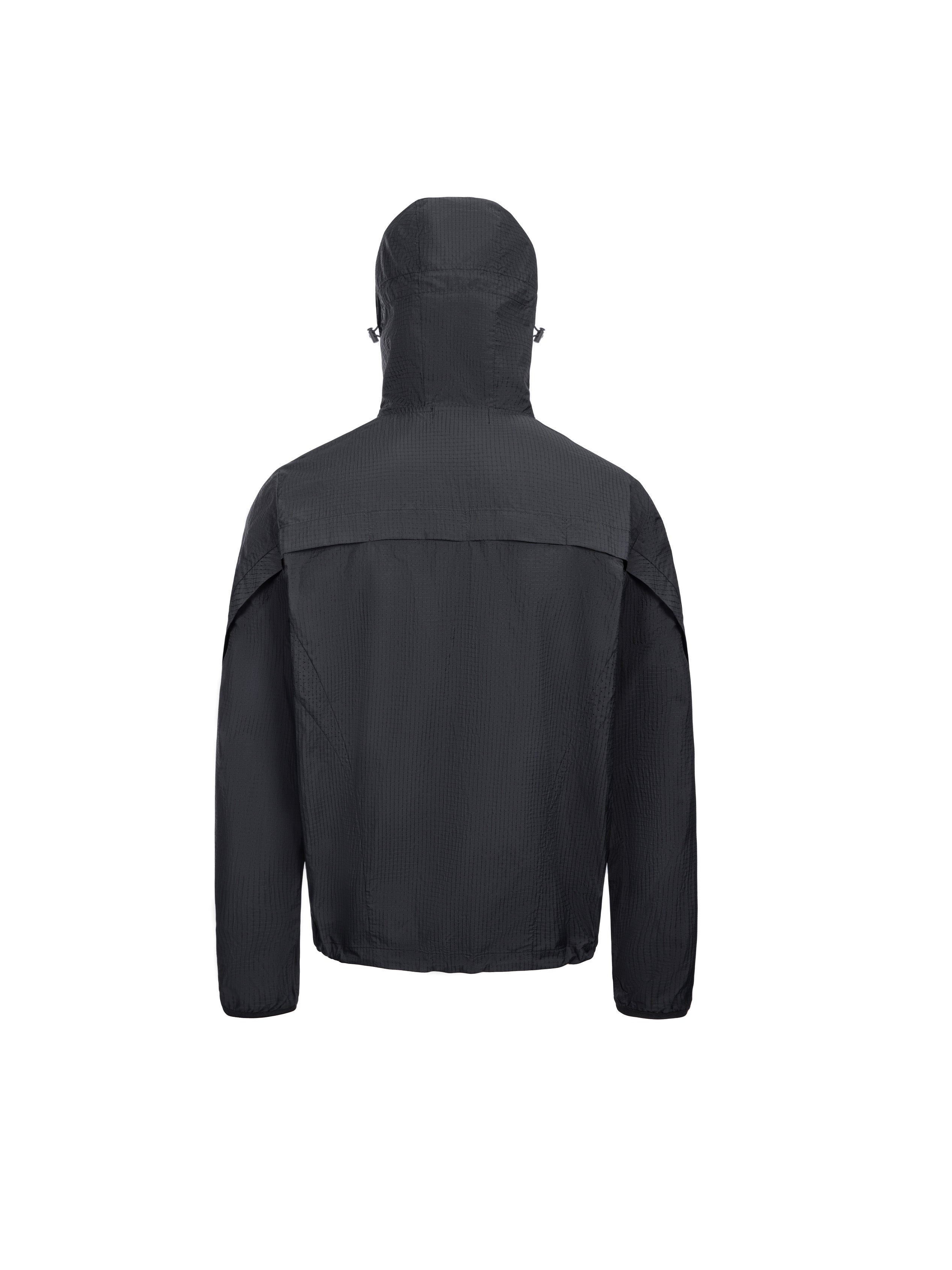 CATSSTAC Arc Panel Dual-Zip UV Protect Hooded Jacket, premium urban and streetwear designers apparel on PROJECTISR.com, CATSSTAC