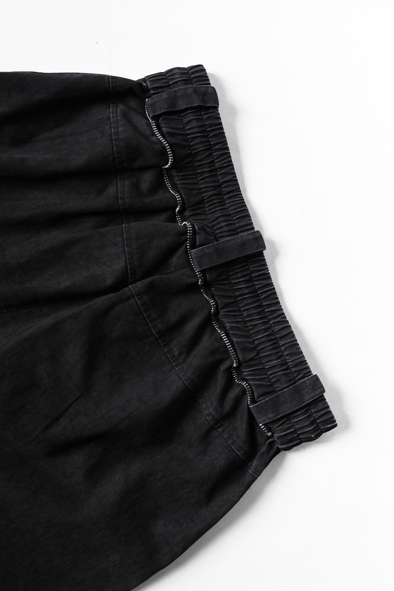 RELABEL Detachable Beaded Drawstring Cargo Black, premium urban and streetwear designers apparel on PROJECTISR.com, RELABEL